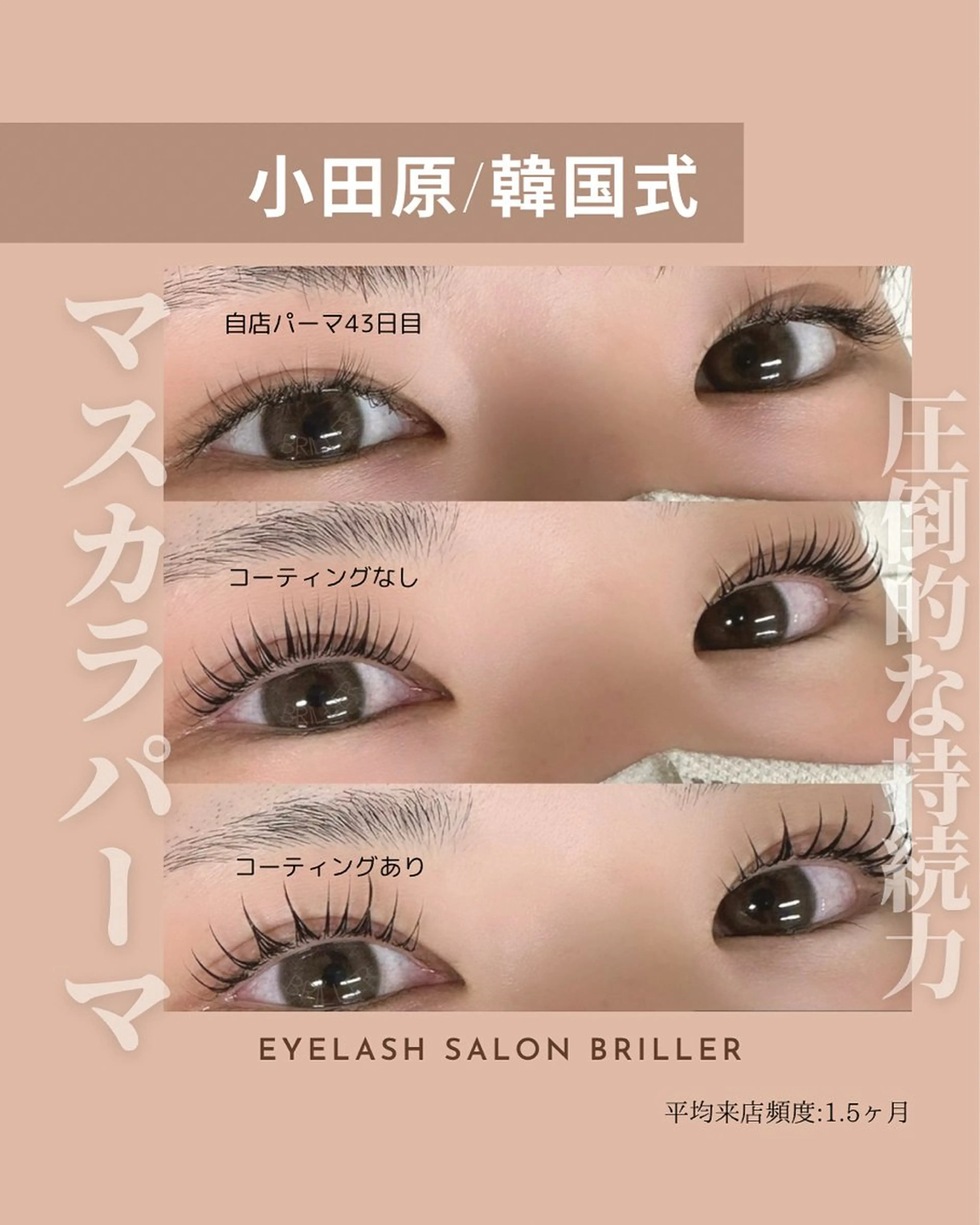 マツエク・マツパ Briller @odawaraのマツエク・マツパデザイン