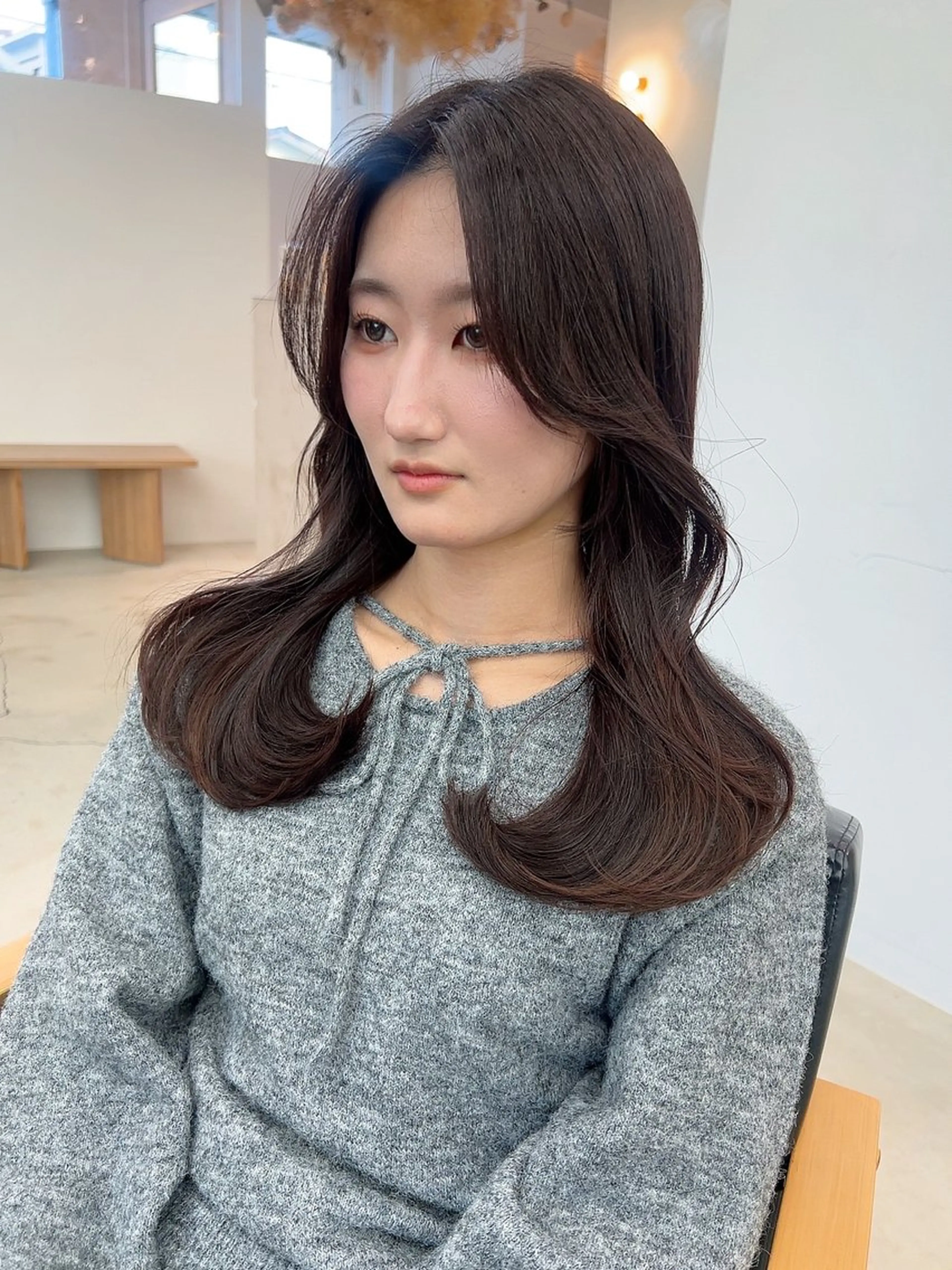 ロング くびれヘア カット ヘアカラー トリートメント vince. moekoのヘアスタイル
