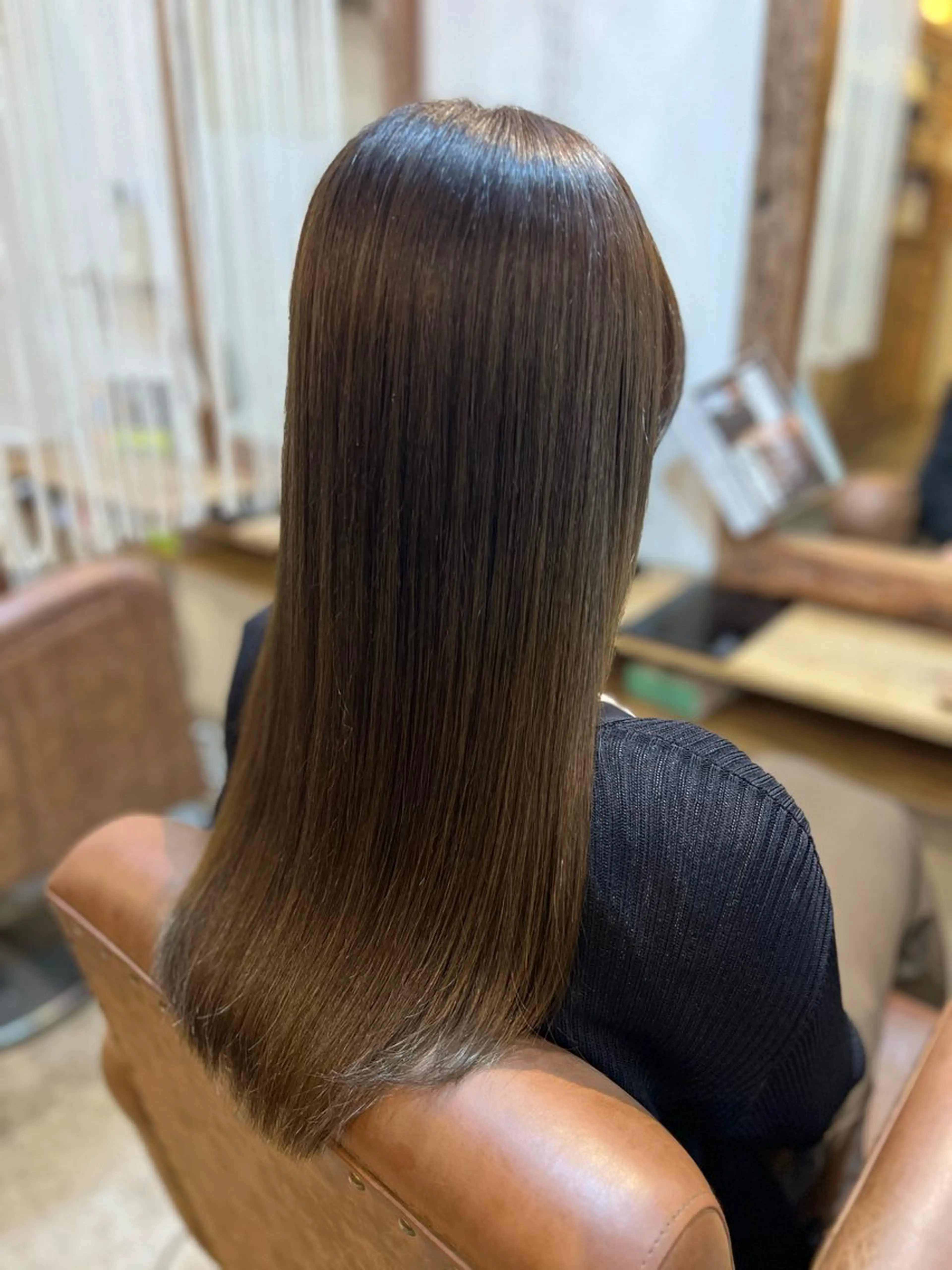 ロング カラー ベージュカラー 透明感カラー 縮毛矯正 小澤 真理子 ☀️アメリシュシュのヘアスタイル