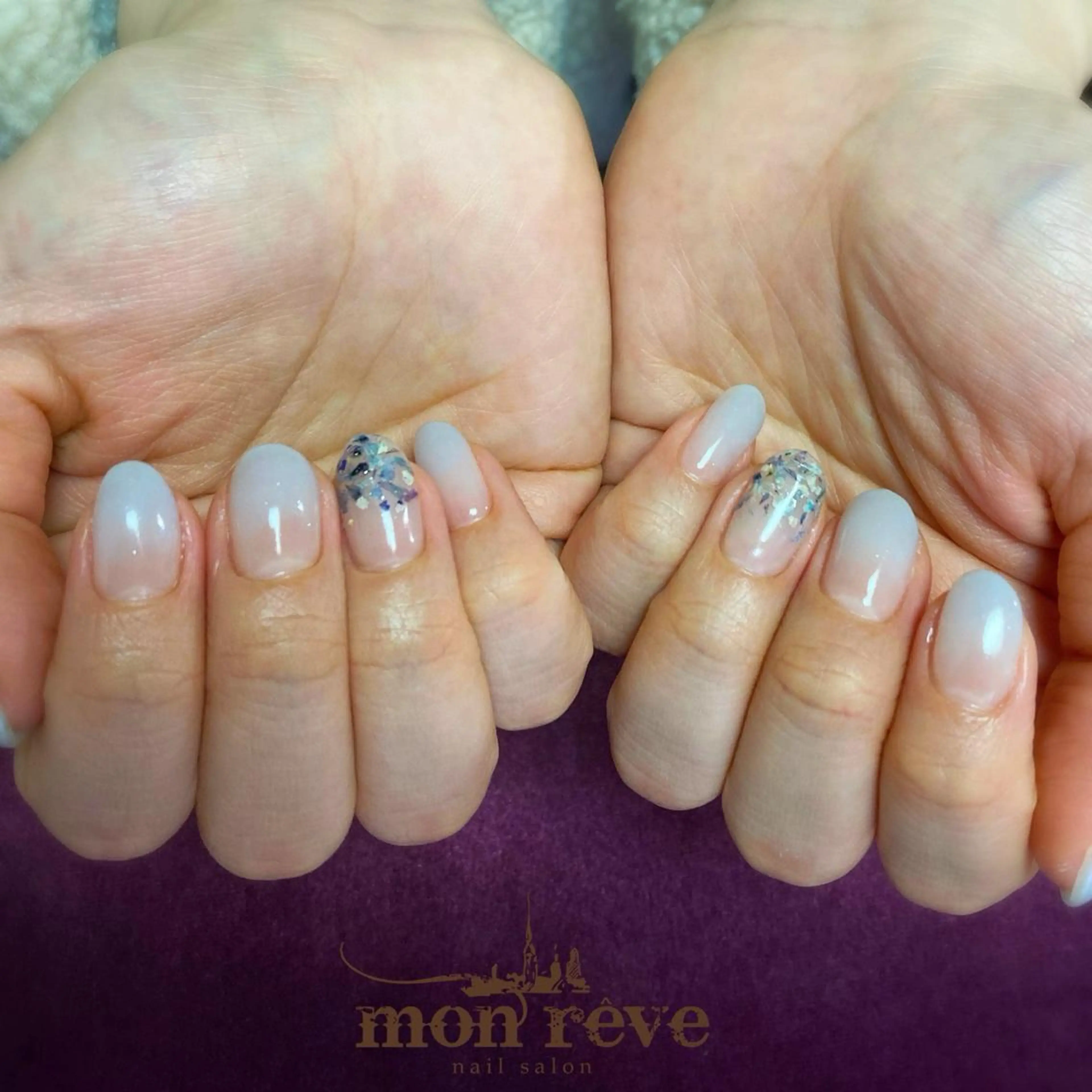 シンプルネイル(アート1本ずつ込み)オフ無しの写真