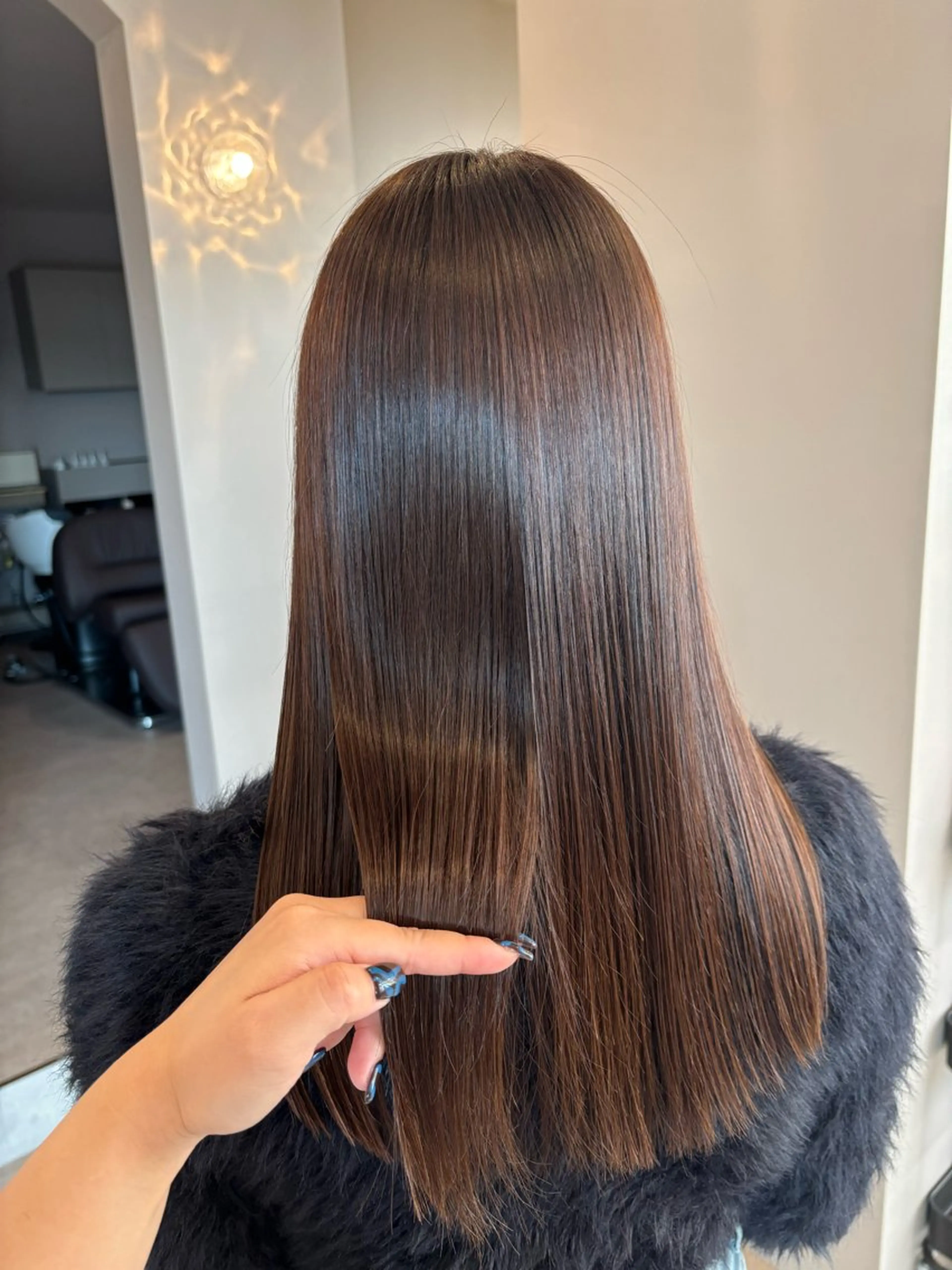 セミロング カラー カット ヘアカラー トリートメント ボブ/顔周りレイヤー 🎀momoka🎀のヘアスタイル