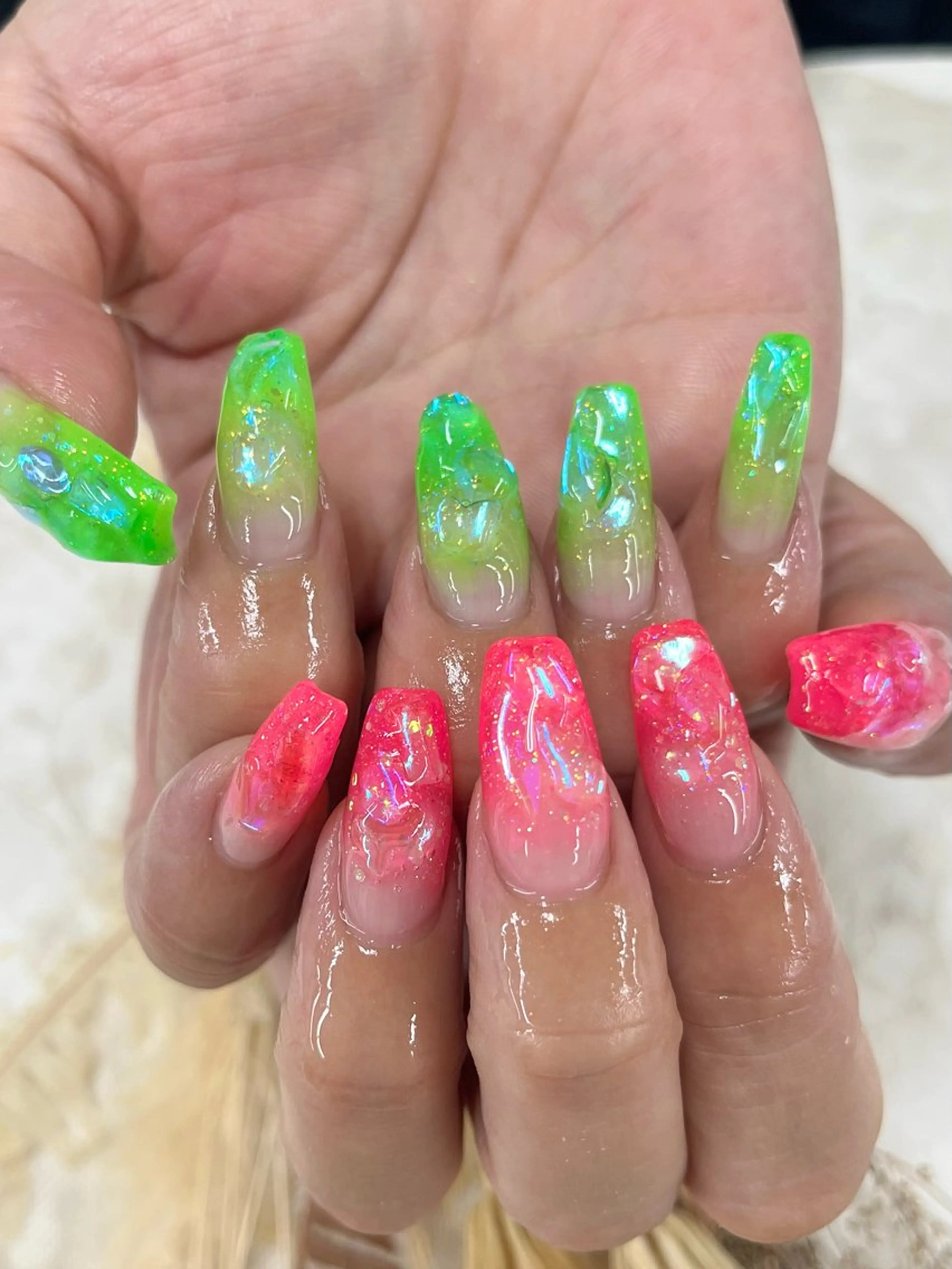 ネイル ストーンネイル ハンドネイル Basic町田本店 Suzunaのネイルデザイン