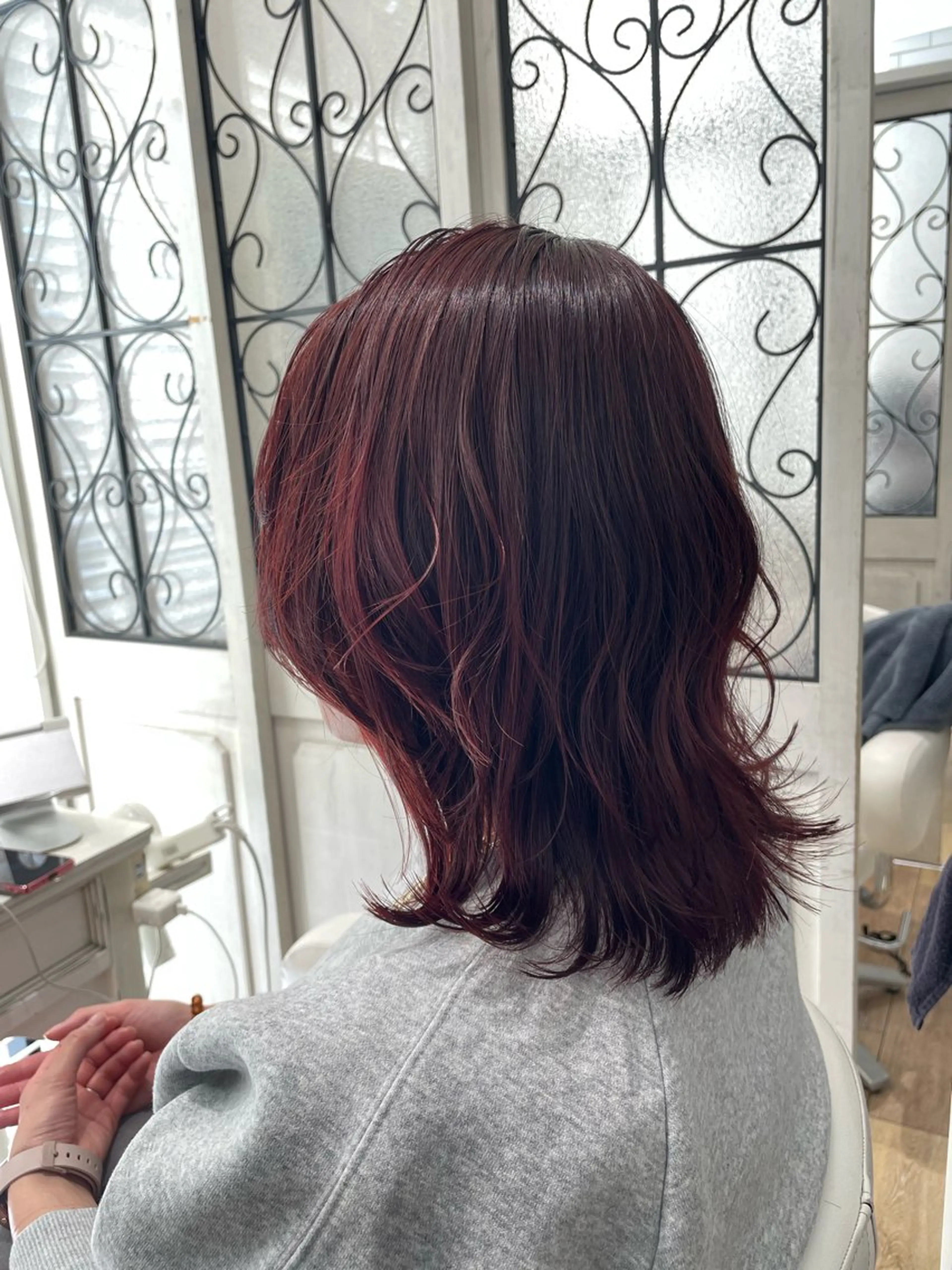 ミディアム カラー カット ヘアカラー トリートメント ✨似合わせstyle ✨mei🦋のヘアスタイル