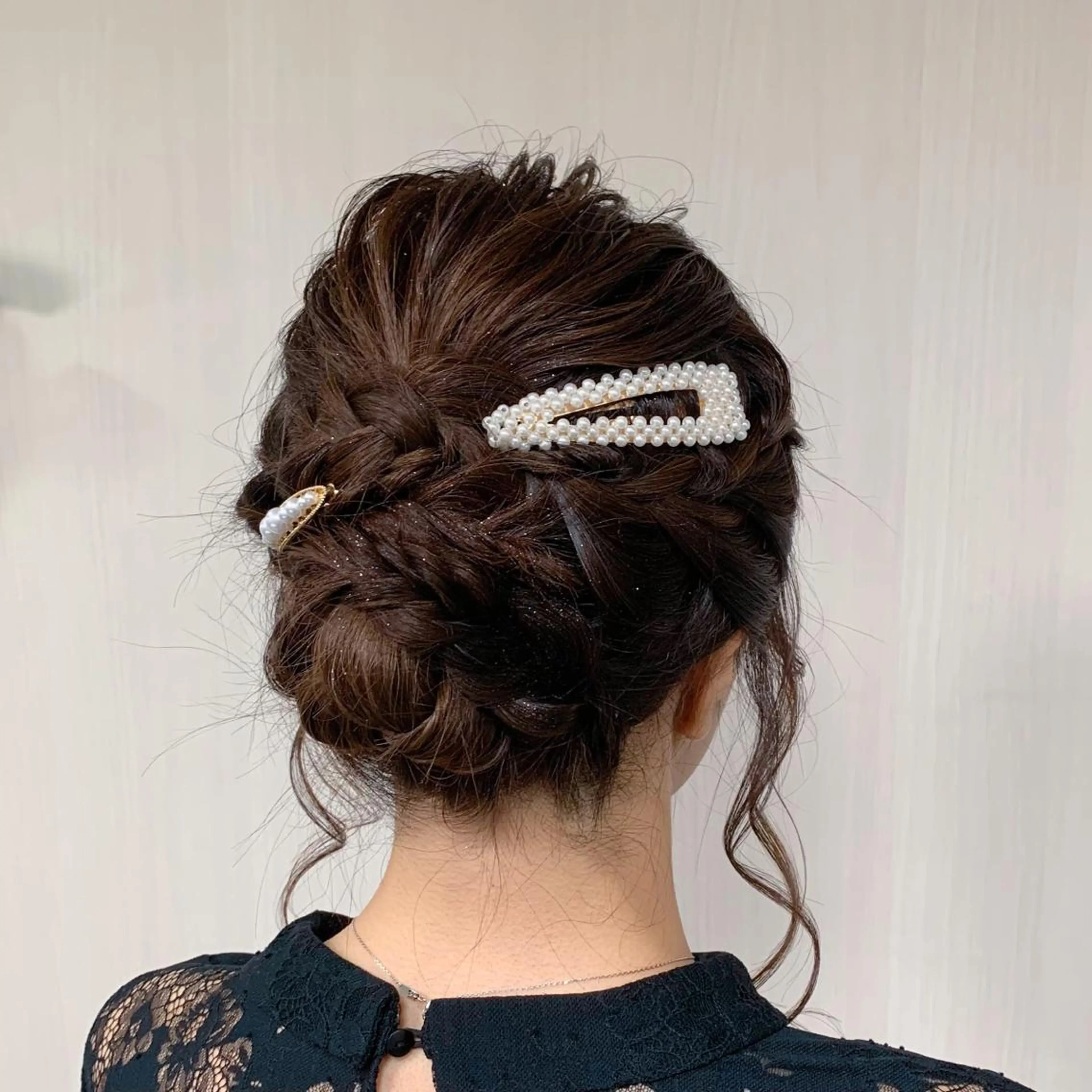 セミロング ヘアアレンジ 結婚式・ブライダル ウスイマイコ カット/ケアカラーのヘアスタイル