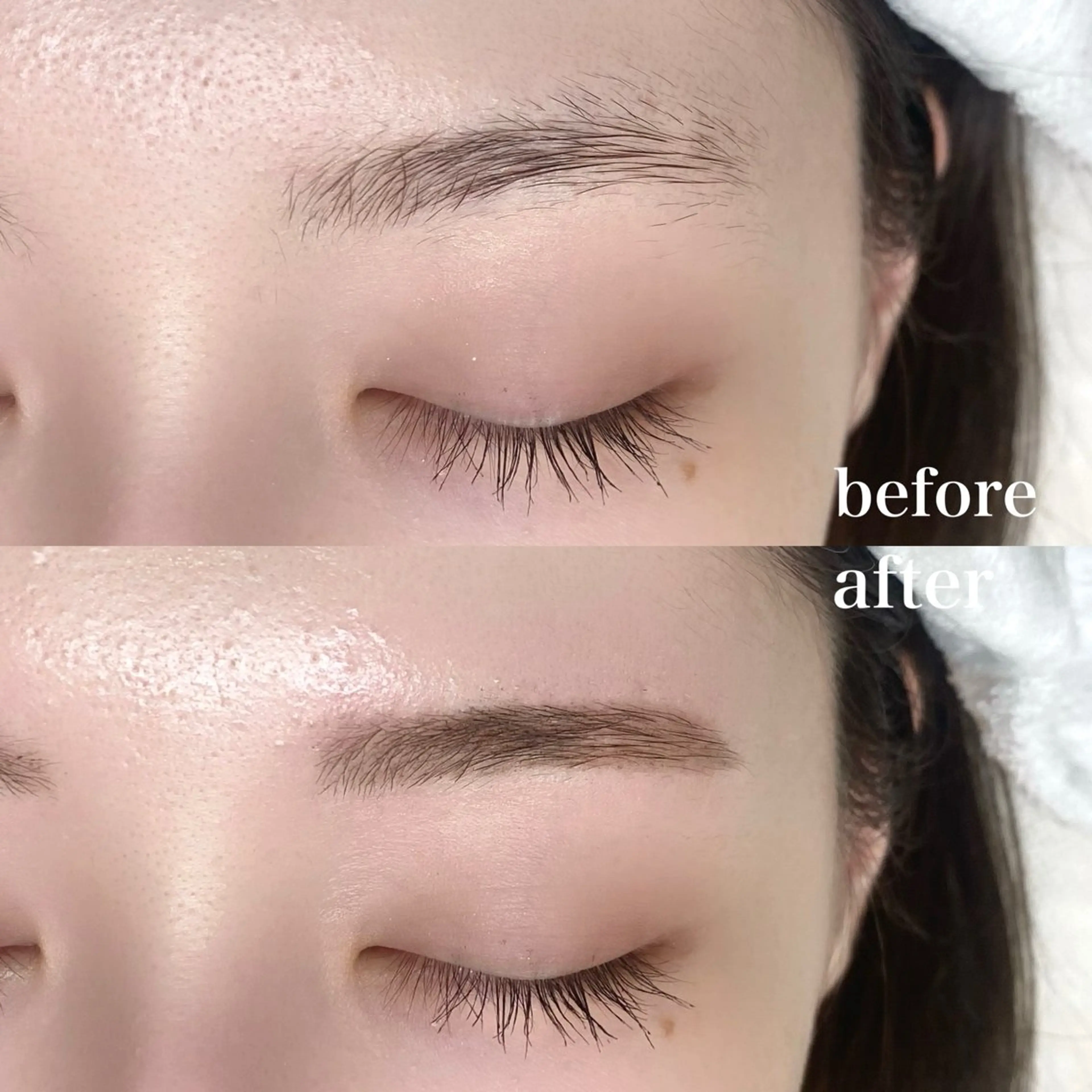 アイブロウ ワックス脱毛 眉カット meg .のマツエク・マツパデザイン