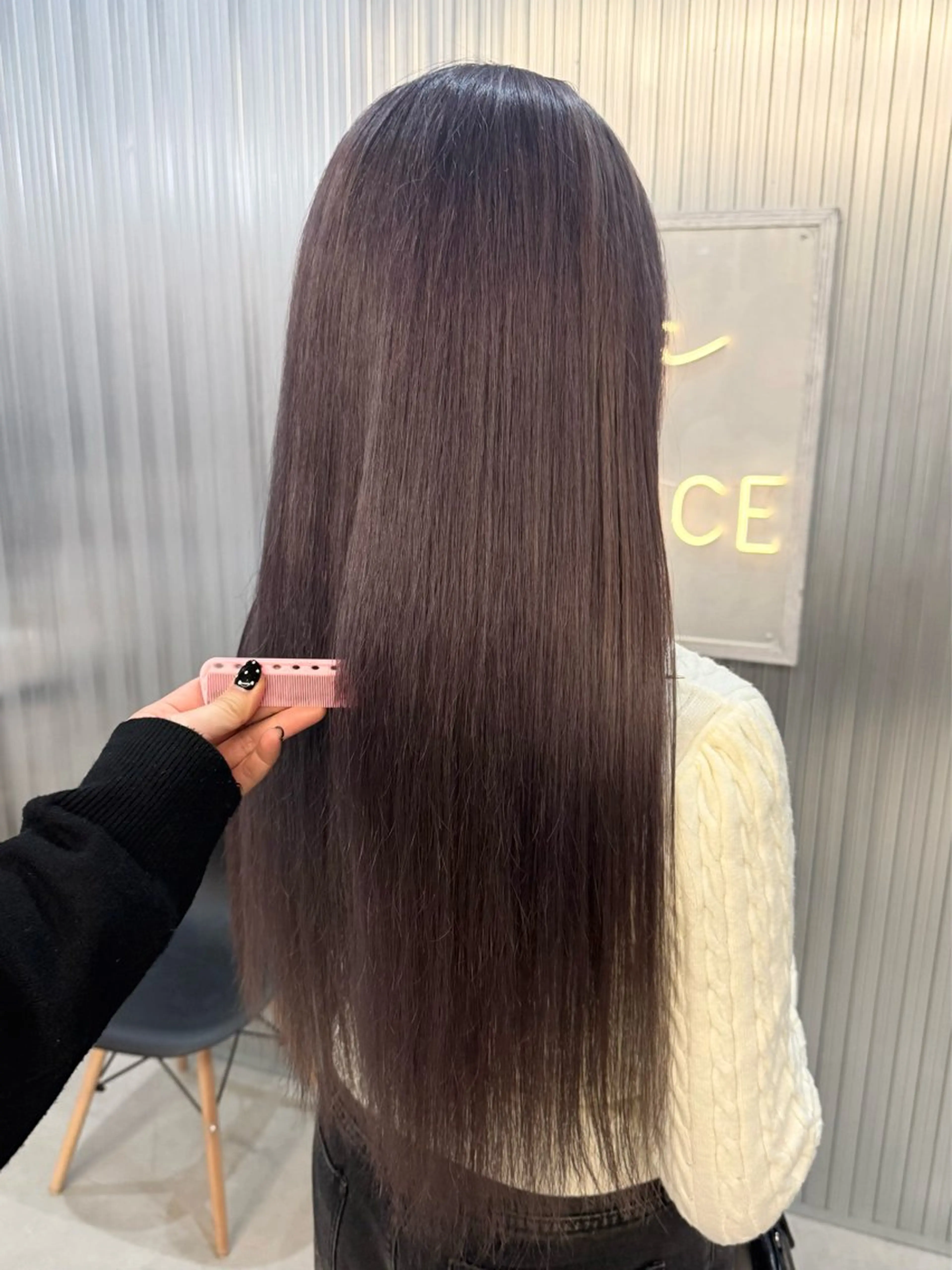 カラー ブリーチ noa / 郡山ボブ ×透明感カラーのヘアスタイル