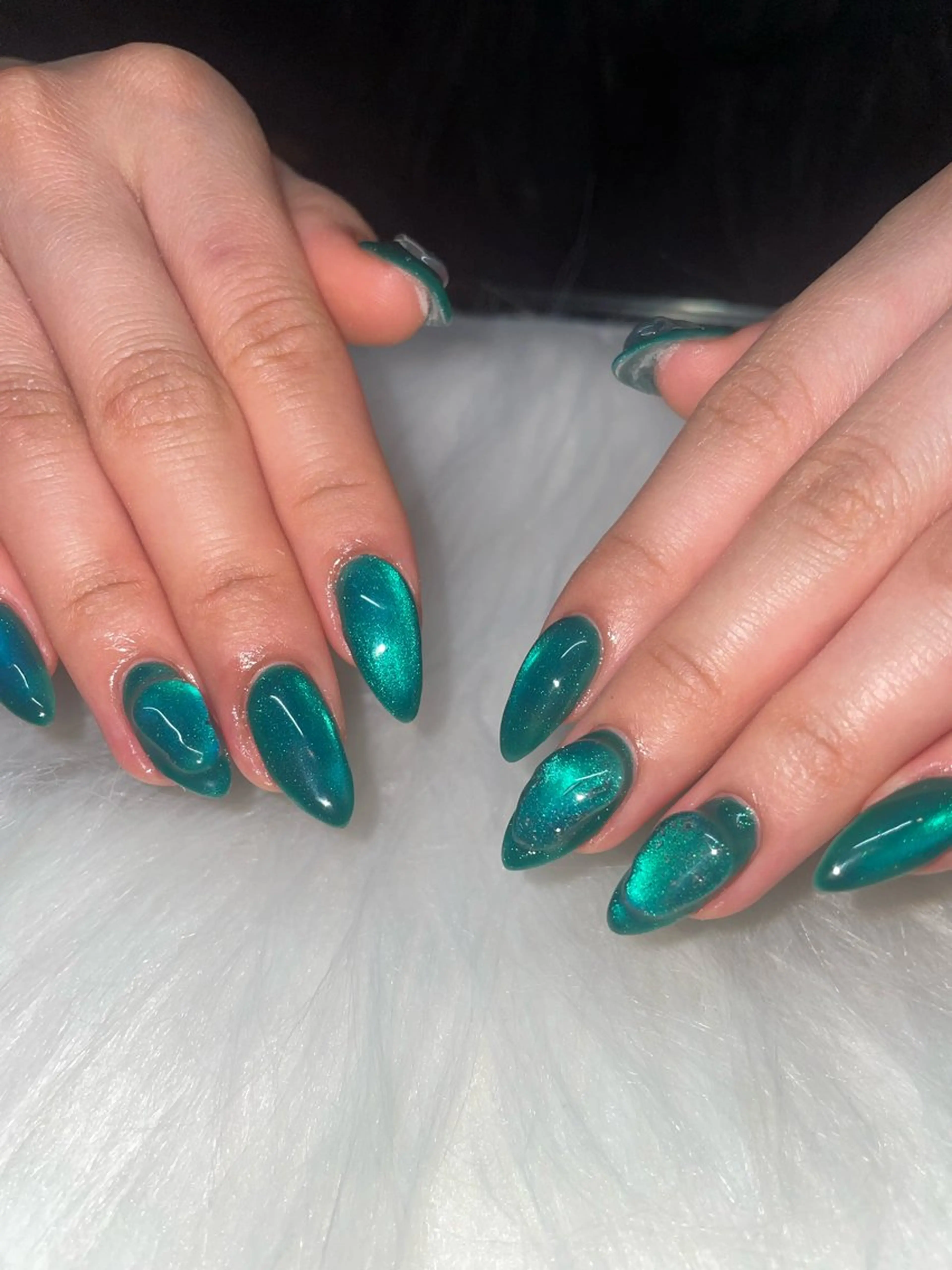 ネイル アートネイル クリアネイル ジェルネイル マグネットネイル ぷっくりネイル ハンドネイル Nail ヌシん家 AKANEのネイルデザイン