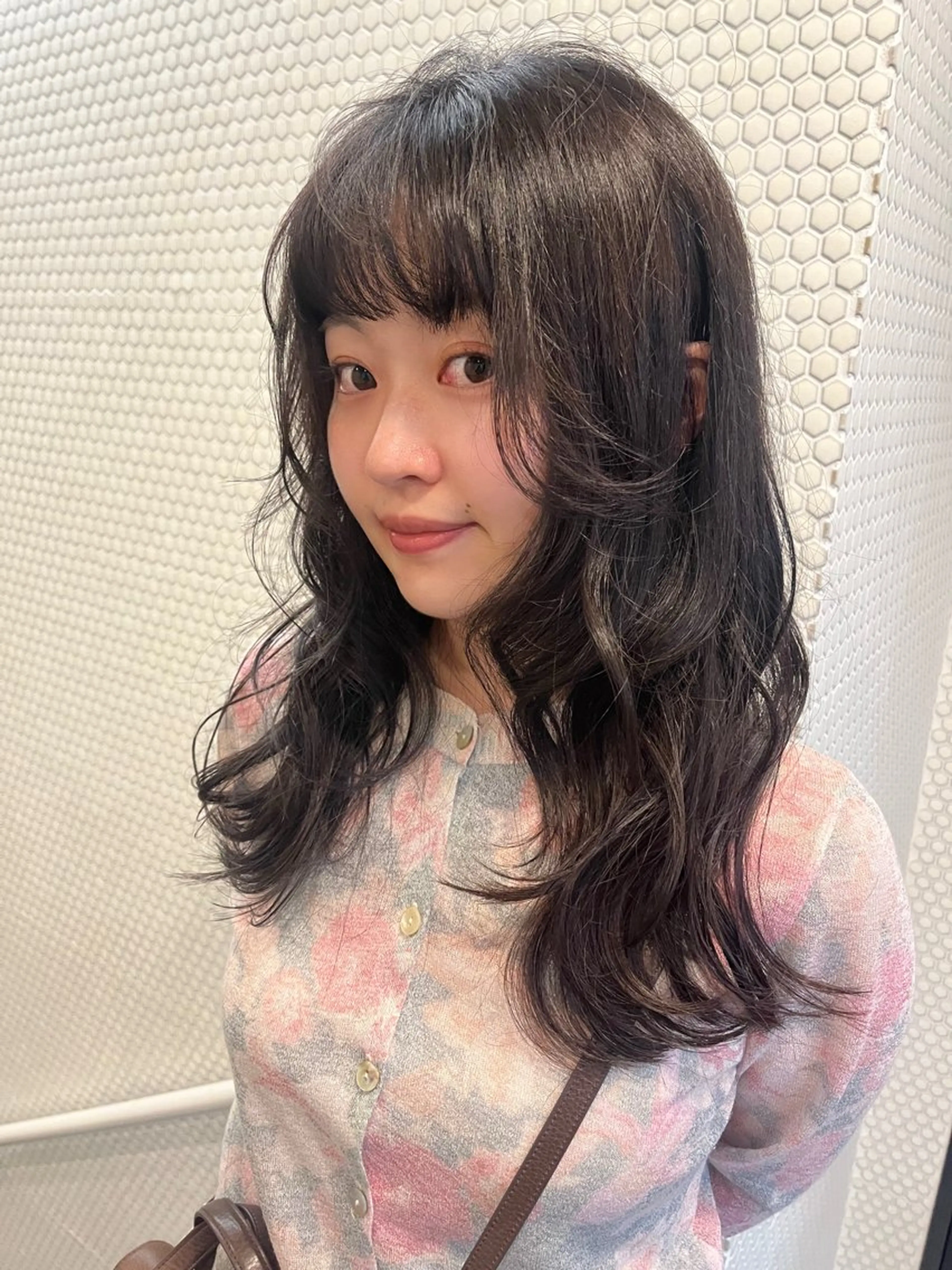 ロング カット ヘアカラー レイヤー/暖色/ 髪質改善/永礼芳果のヘアスタイル