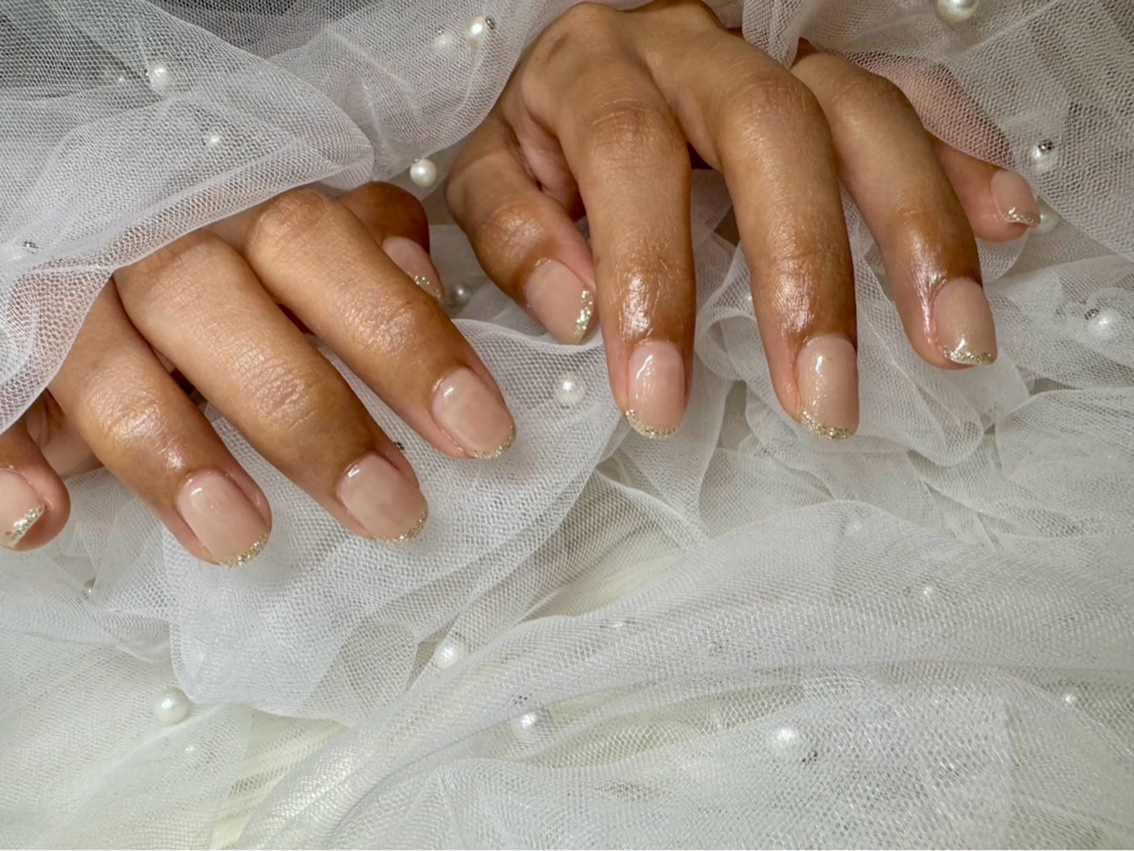 ネイル ラメ(グリッター) シンプルネイル ハンドネイル masami .Ｋのネイルデザイン