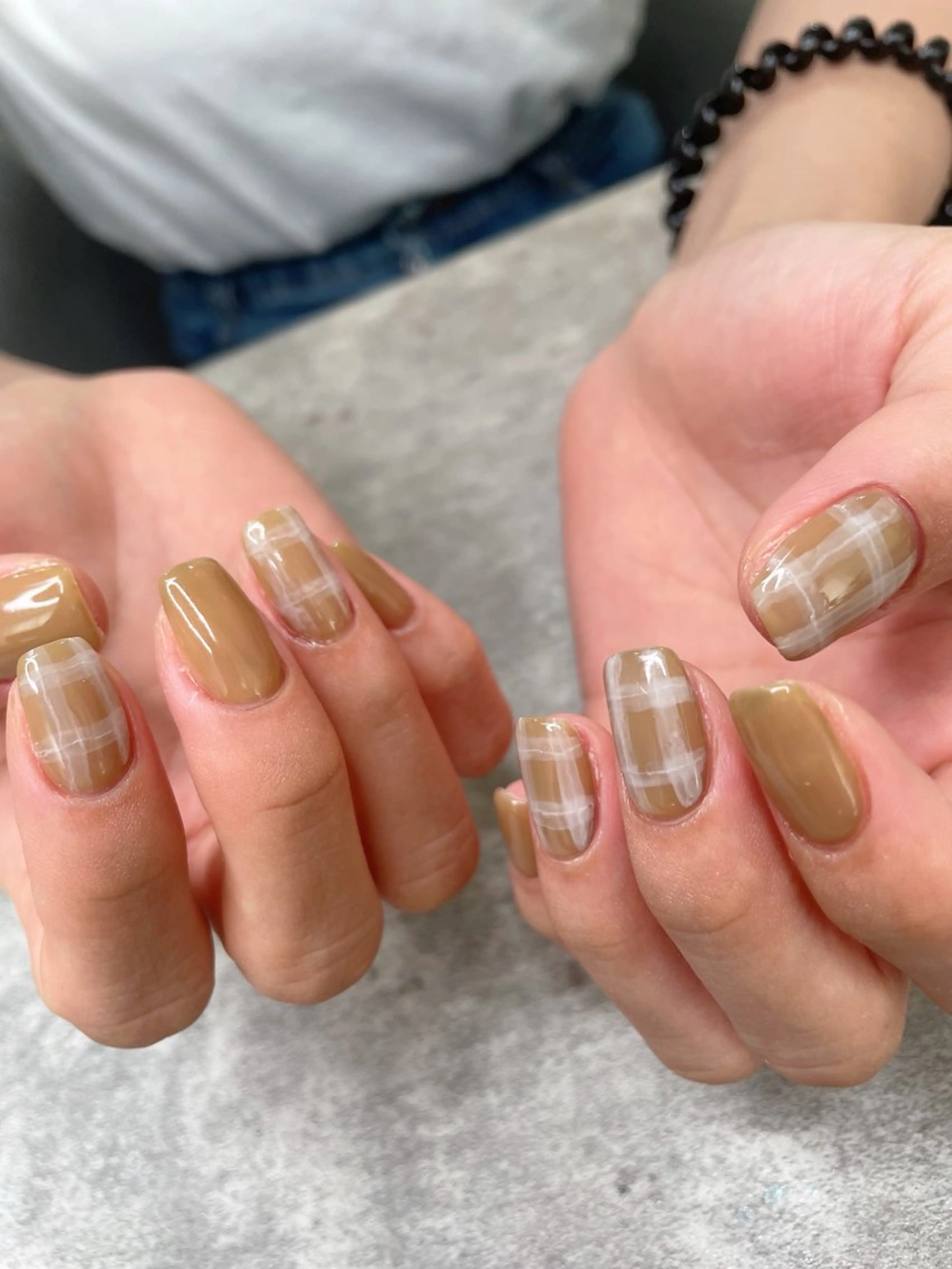 ネイル ブラウン ハンドネイル ma riのネイルデザイン