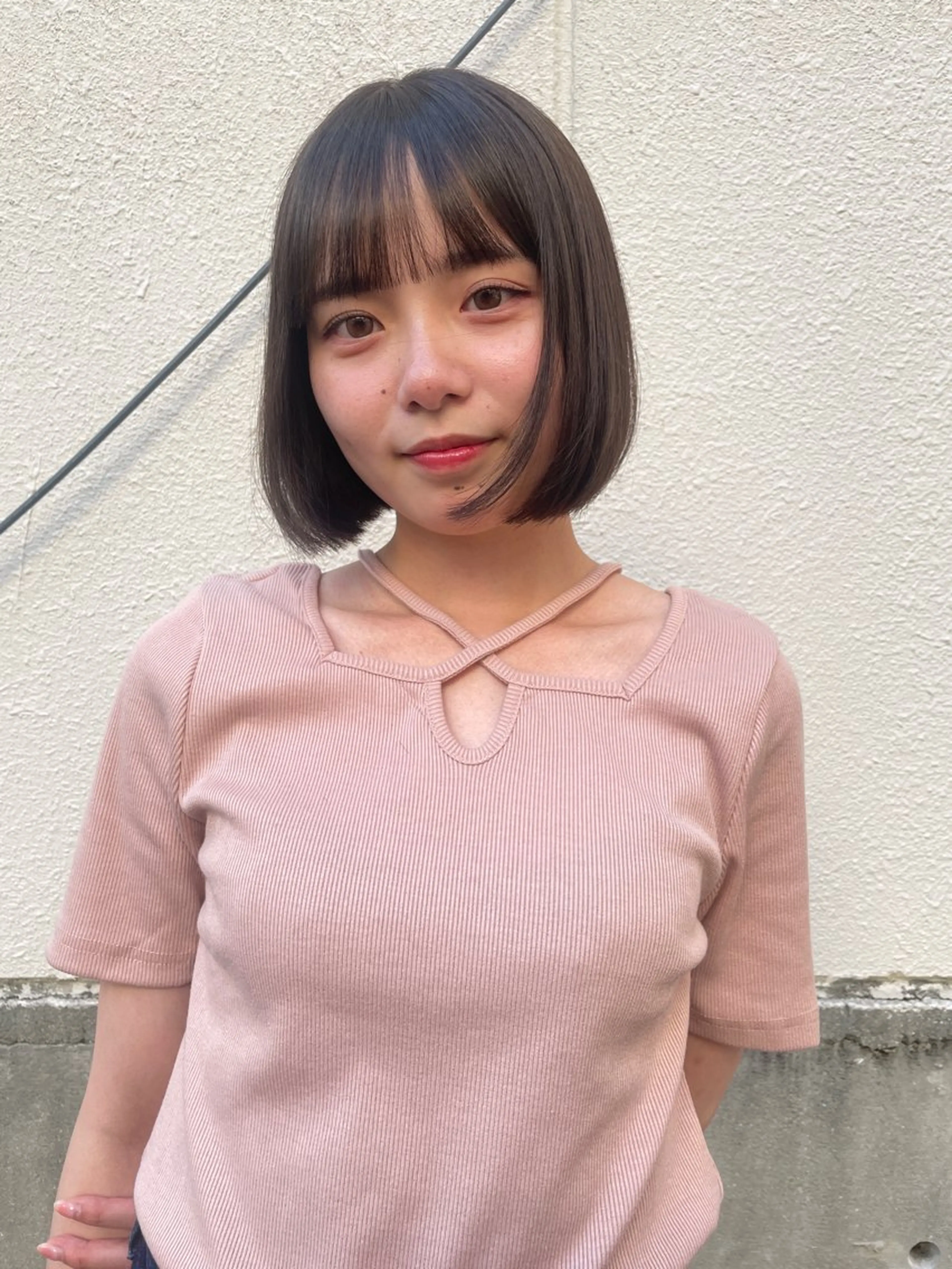 ショート カラー カット ヘアカラー トリートメント さの あやねのヘアスタイル