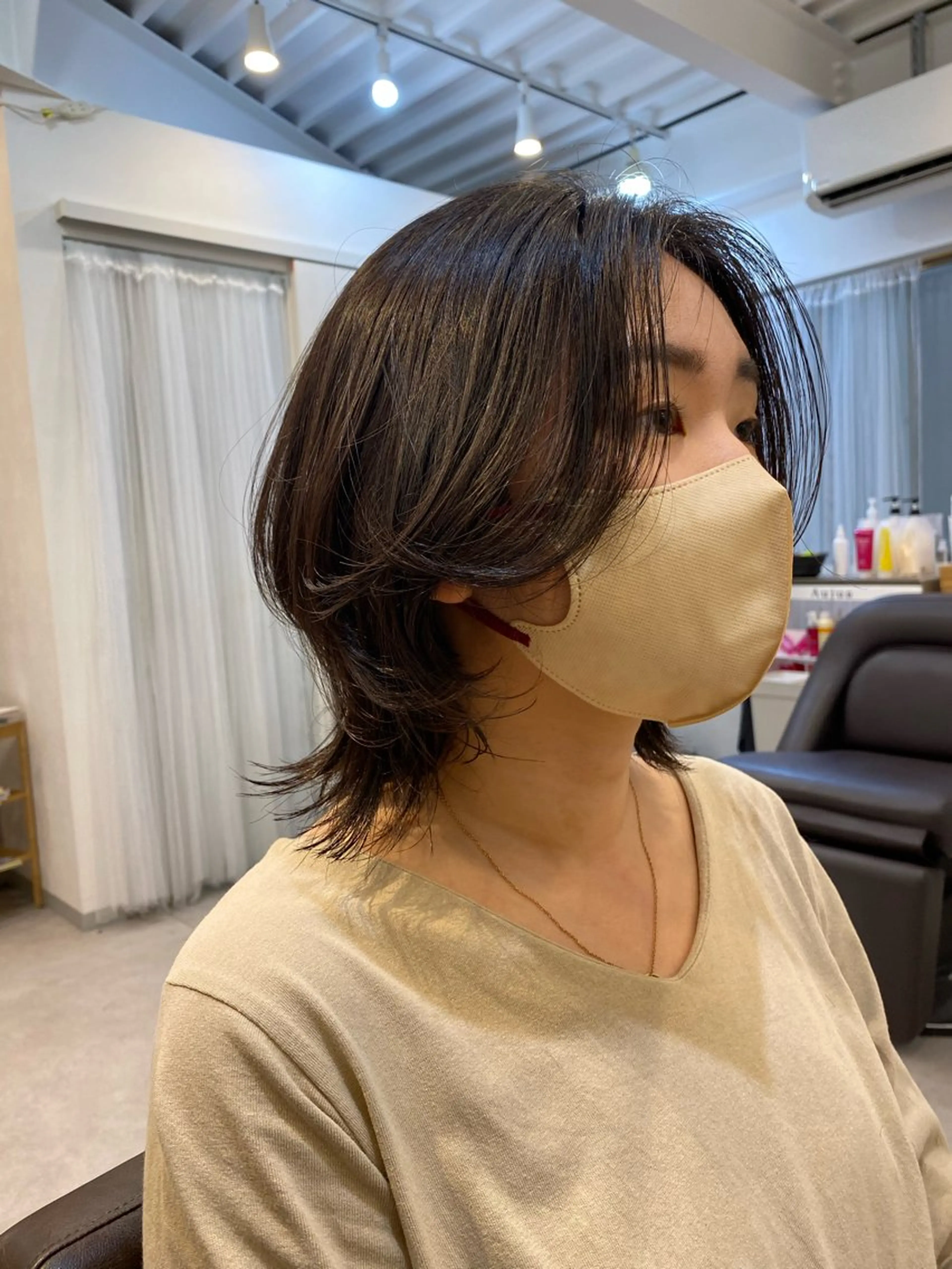 ミディアム レイヤーカット ウルフカット ウルフレイヤー カット 似合う髪型が 分からない方へのヘアスタイル