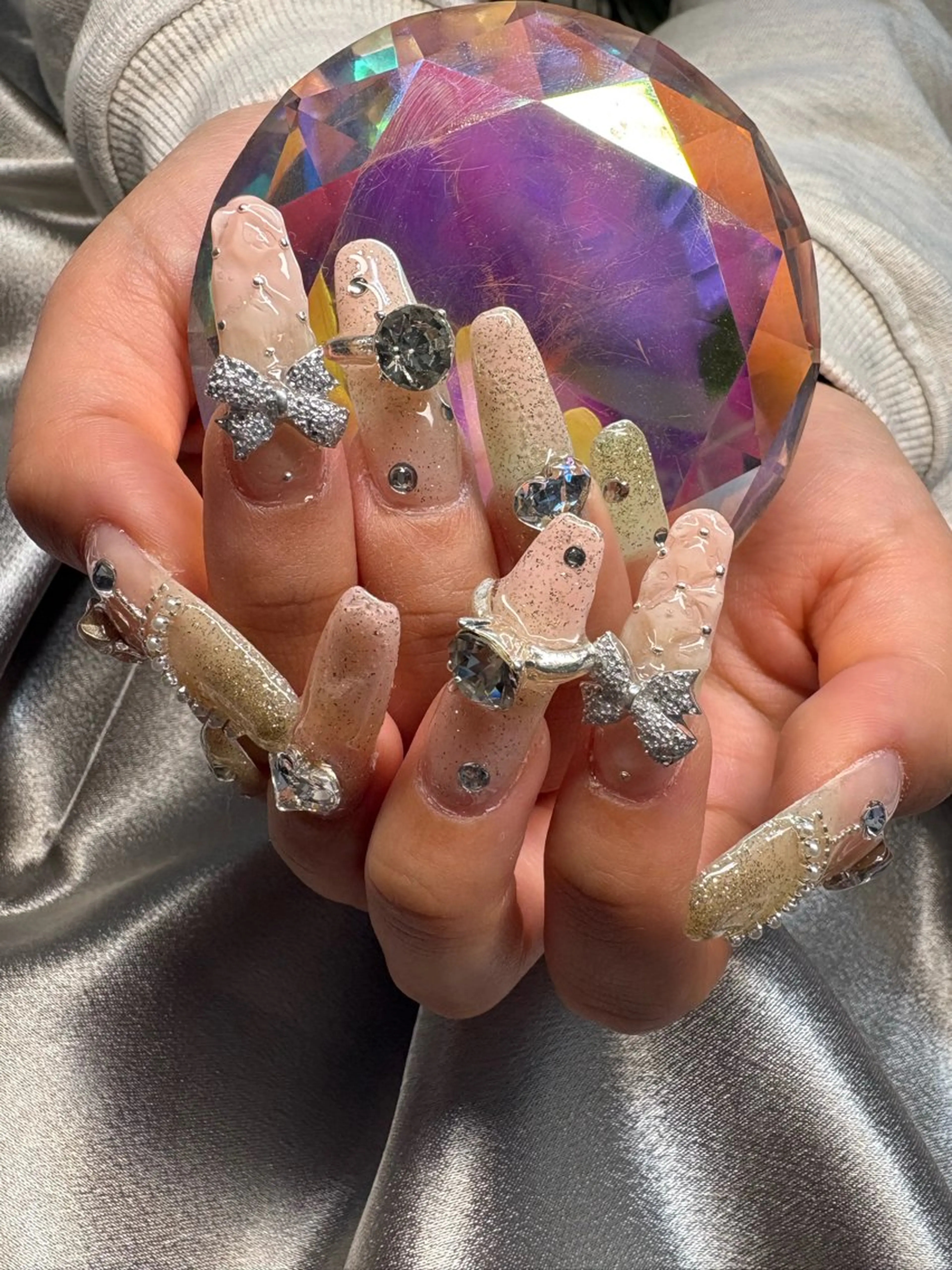 ネイル グラデーション ロングネイル ピンク ハンドネイル Cocopelli N'STYLEのネイルデザイン