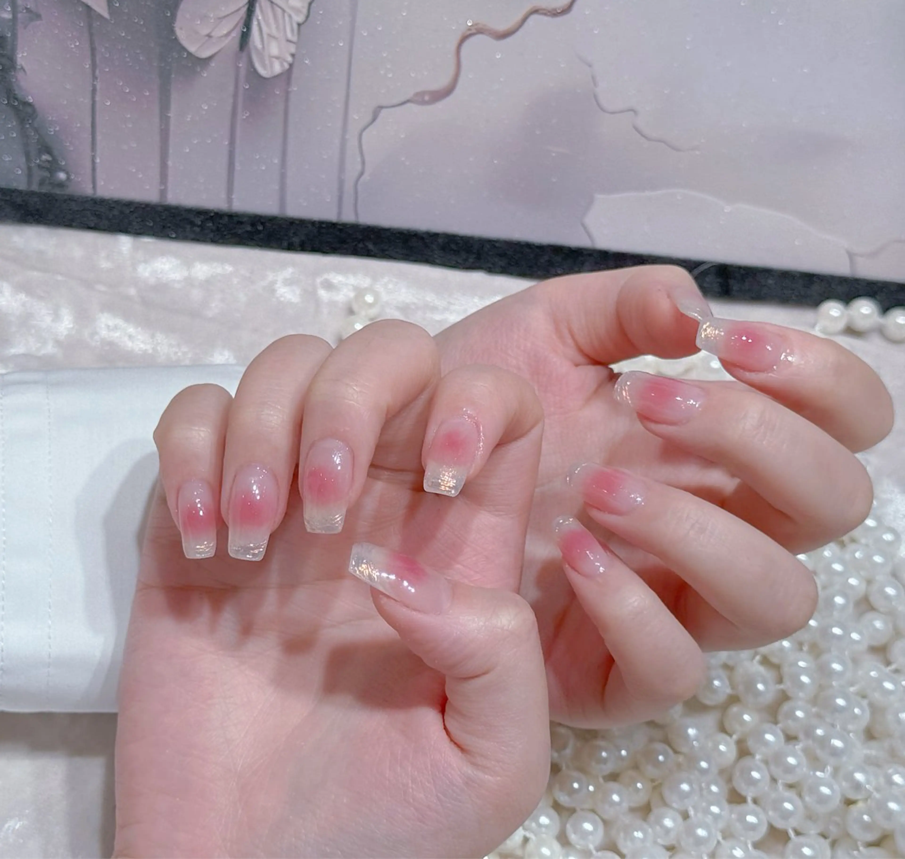 ネイル アートネイル フットネイル ジェルネイル ハート マグネットネイル Babarla Nailのネイルデザイン