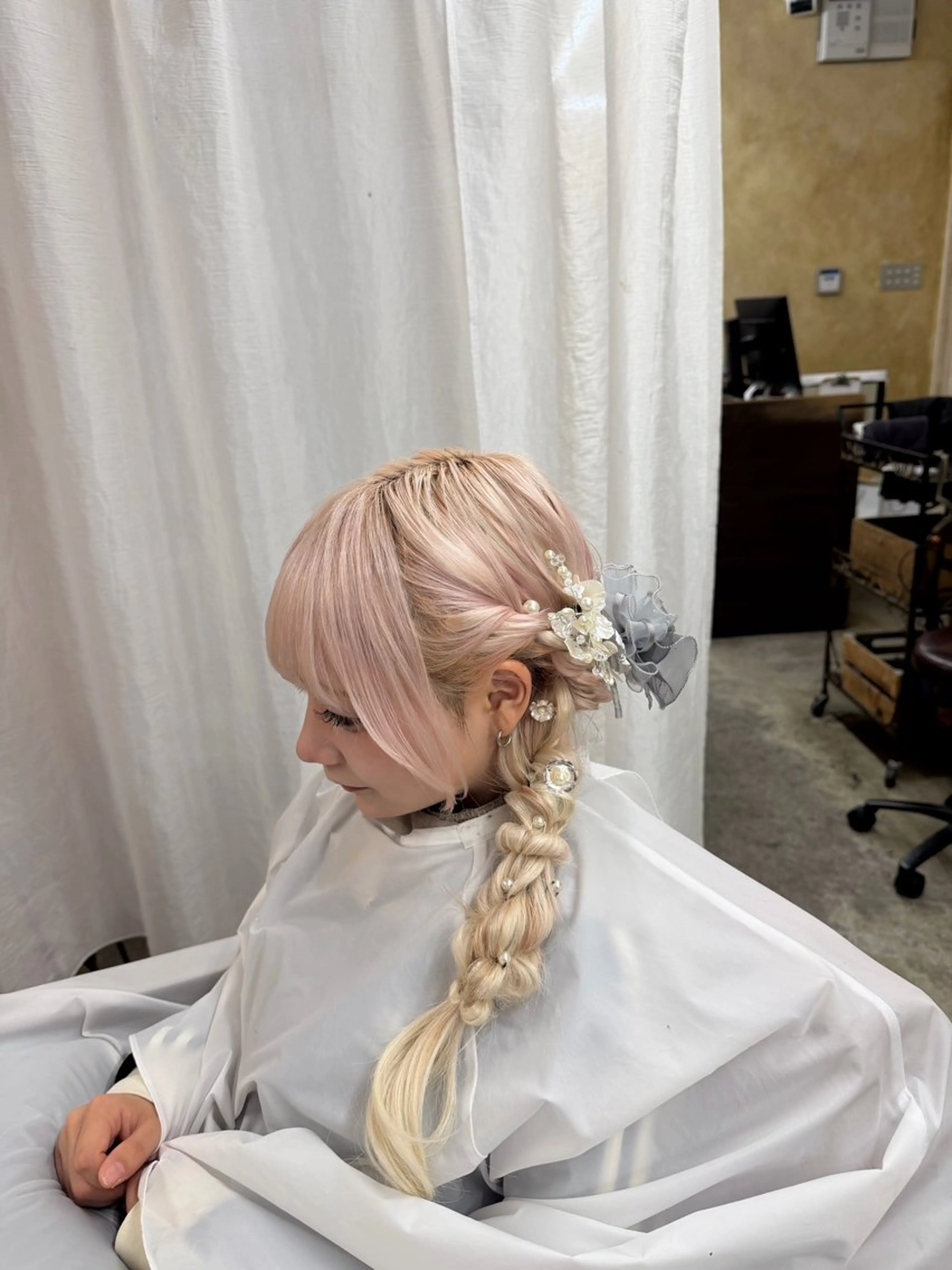 ロング ヘアセット ともざねゆか UniQ/岡山駅のヘアスタイル