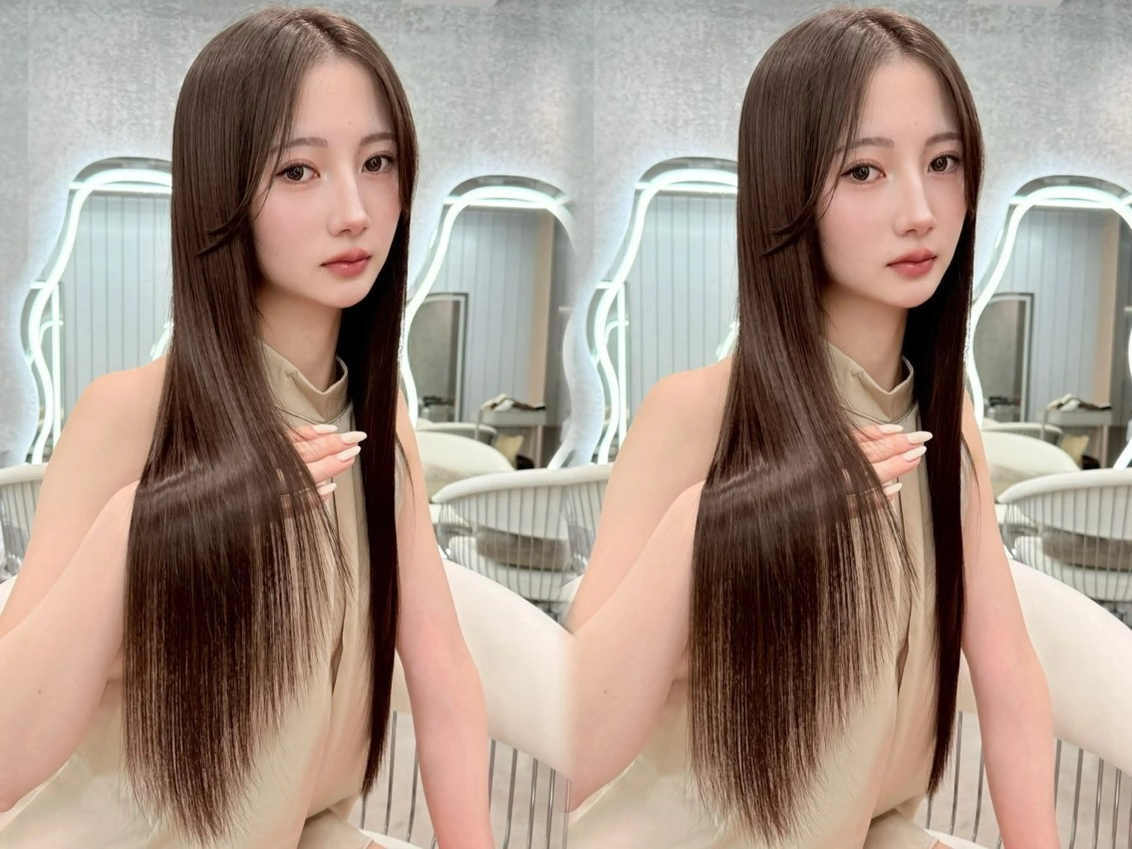 ロング 縮毛矯正 美髪縮毛矯正/ 透明感カラー吉田光佑のヘアスタイル
