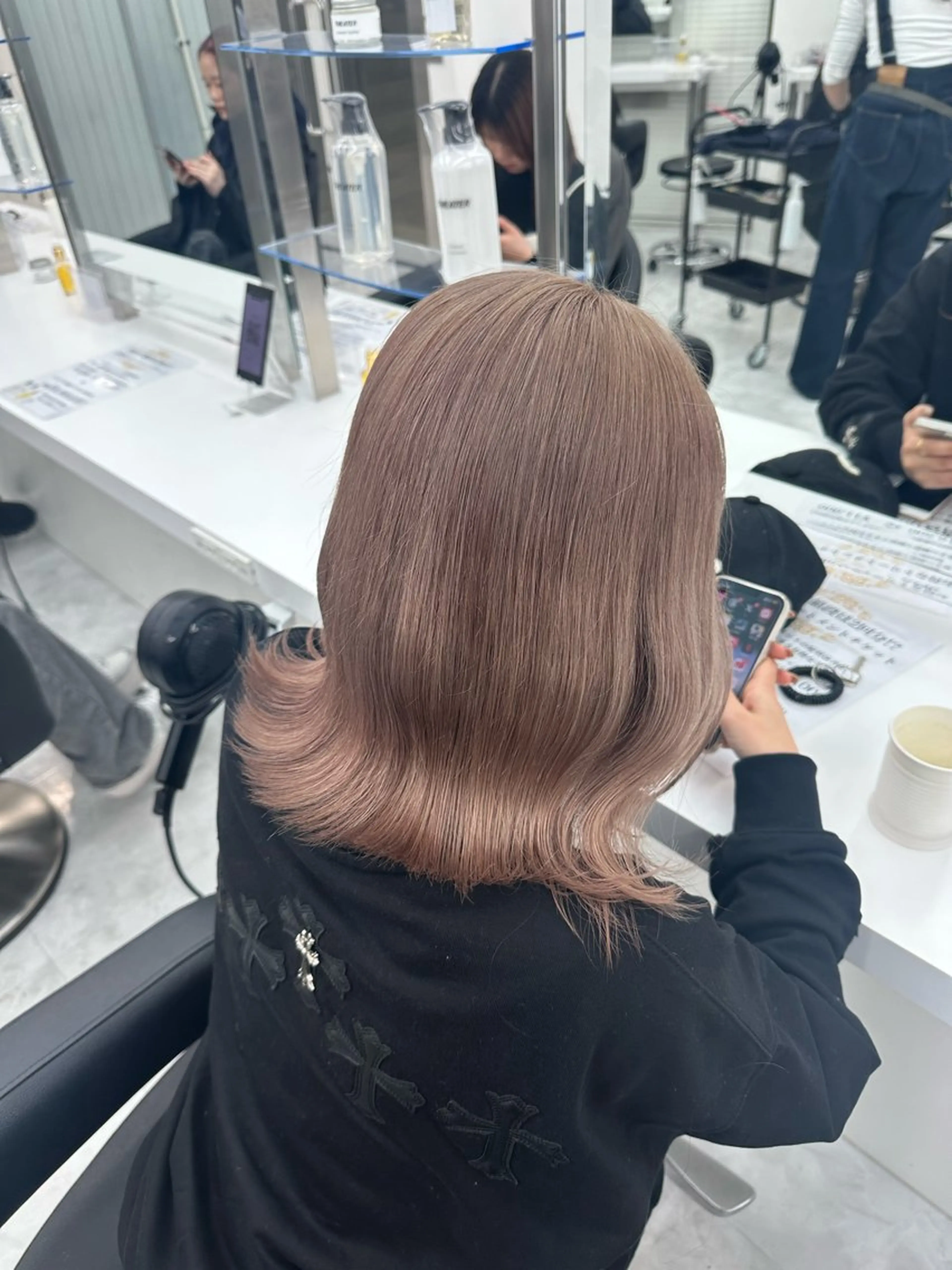 ミディアム ヘアカラー トリートメント ヘッドスパ ヘアセット rio🧚🏻‍♀️ 暖色/グレージュのヘアスタイル