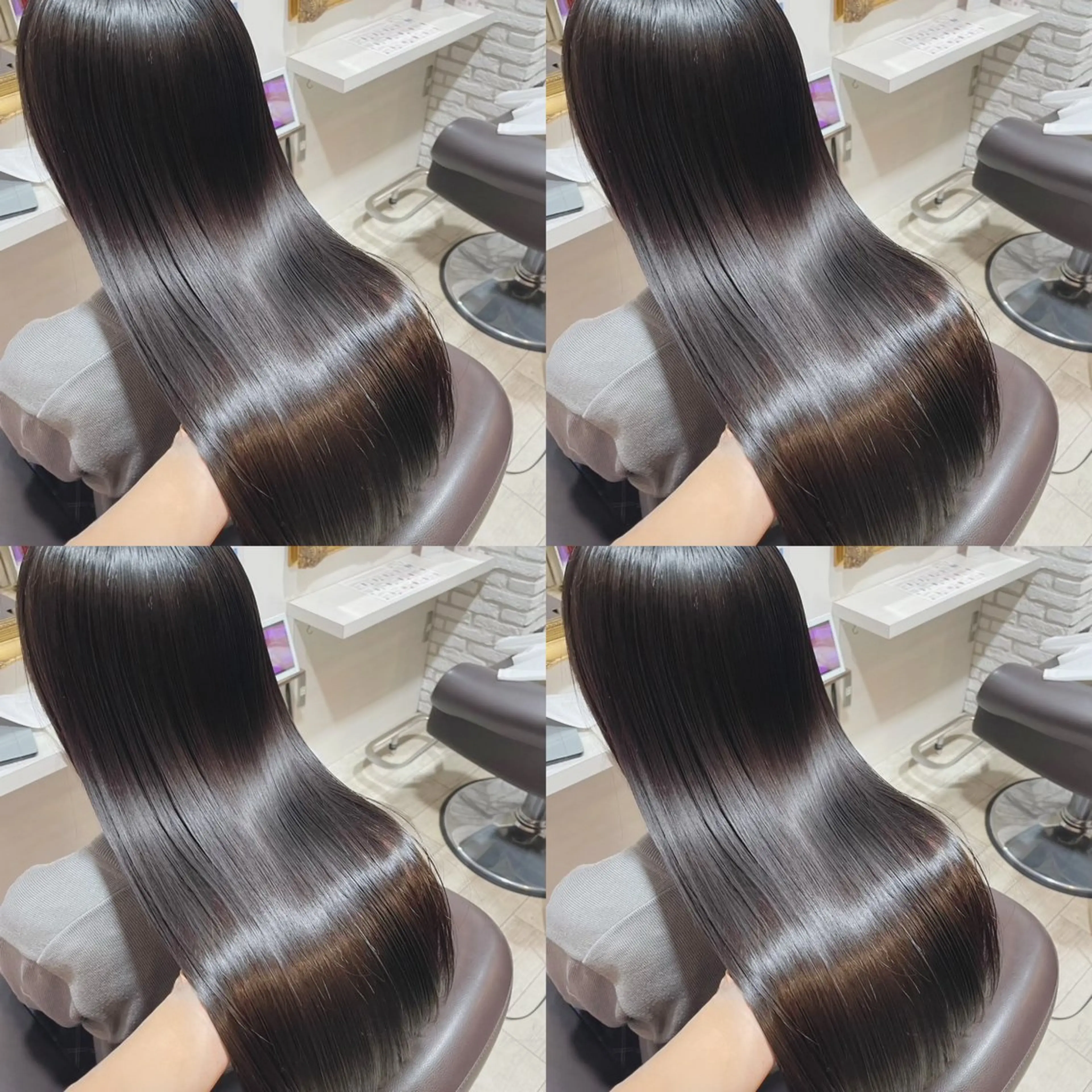 カット➕艶カラー🎨➕ウルトワトリートメント🪞[ブルーブラック レッド ピンクベージュ オリーブ]の写真