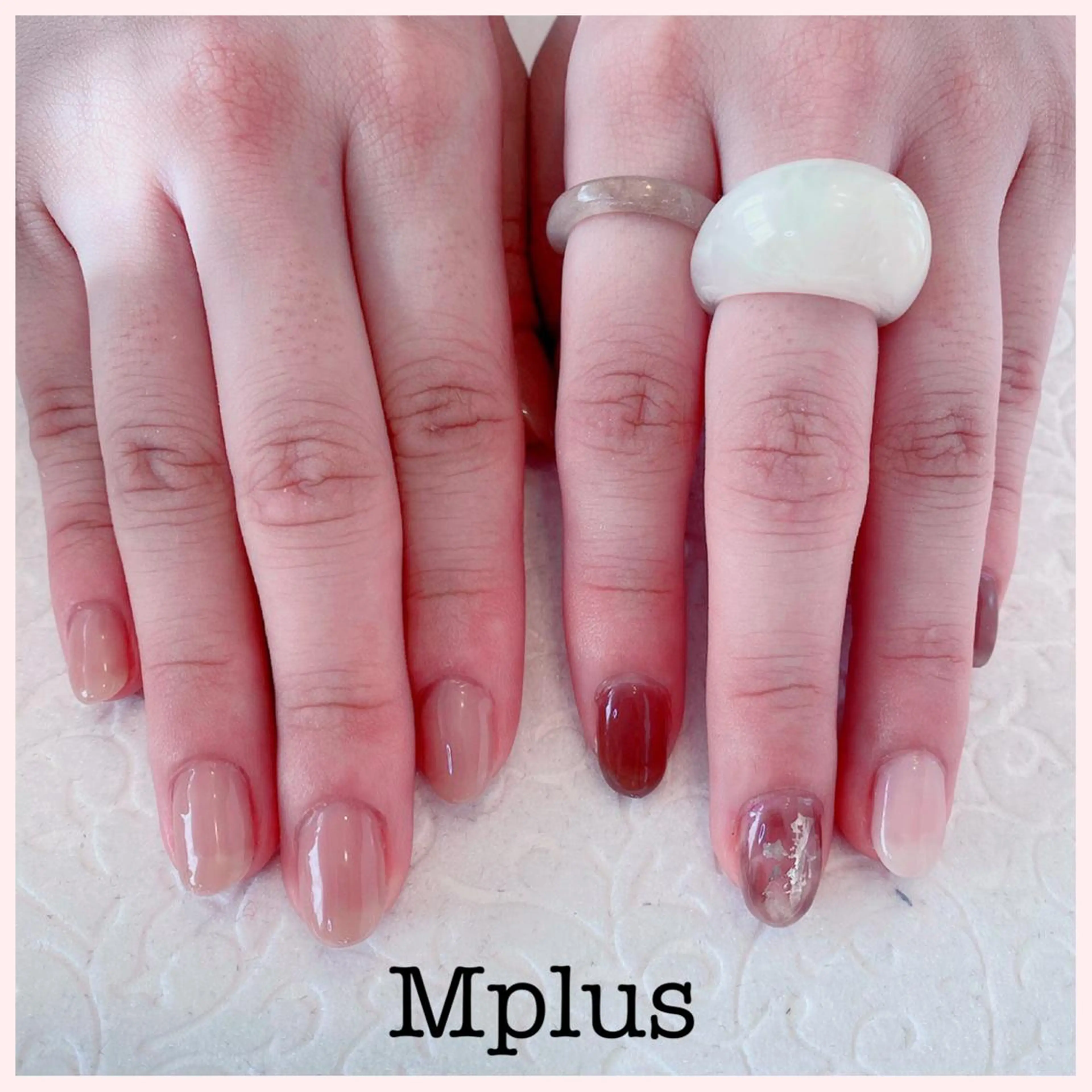ネイル ニュアンスネイル Mplus miyukiのネイルデザイン