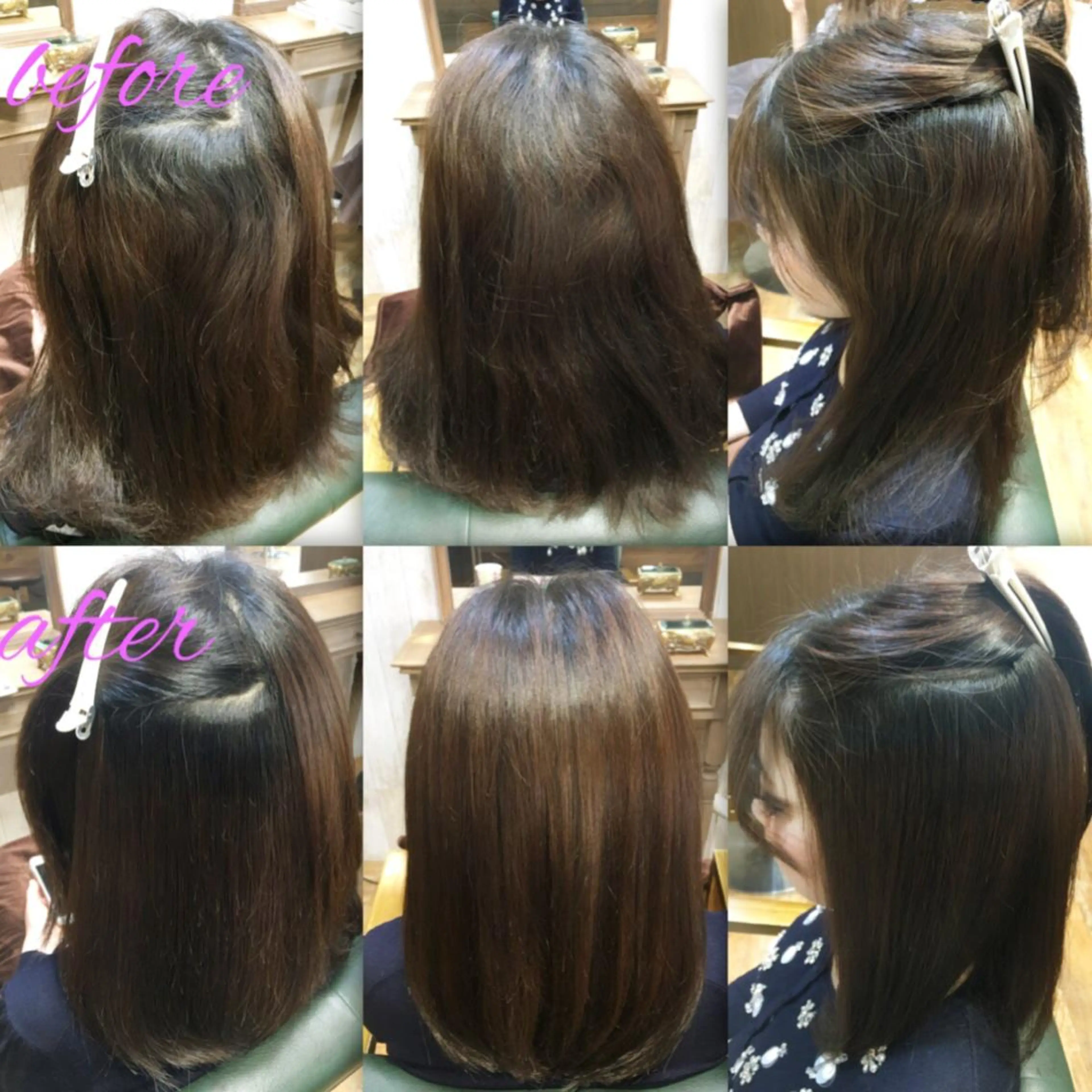 セミロング パーマ ストレートパーマ ブリーチ縮毛矯正/ デサキ ショウヘイのヘアスタイル