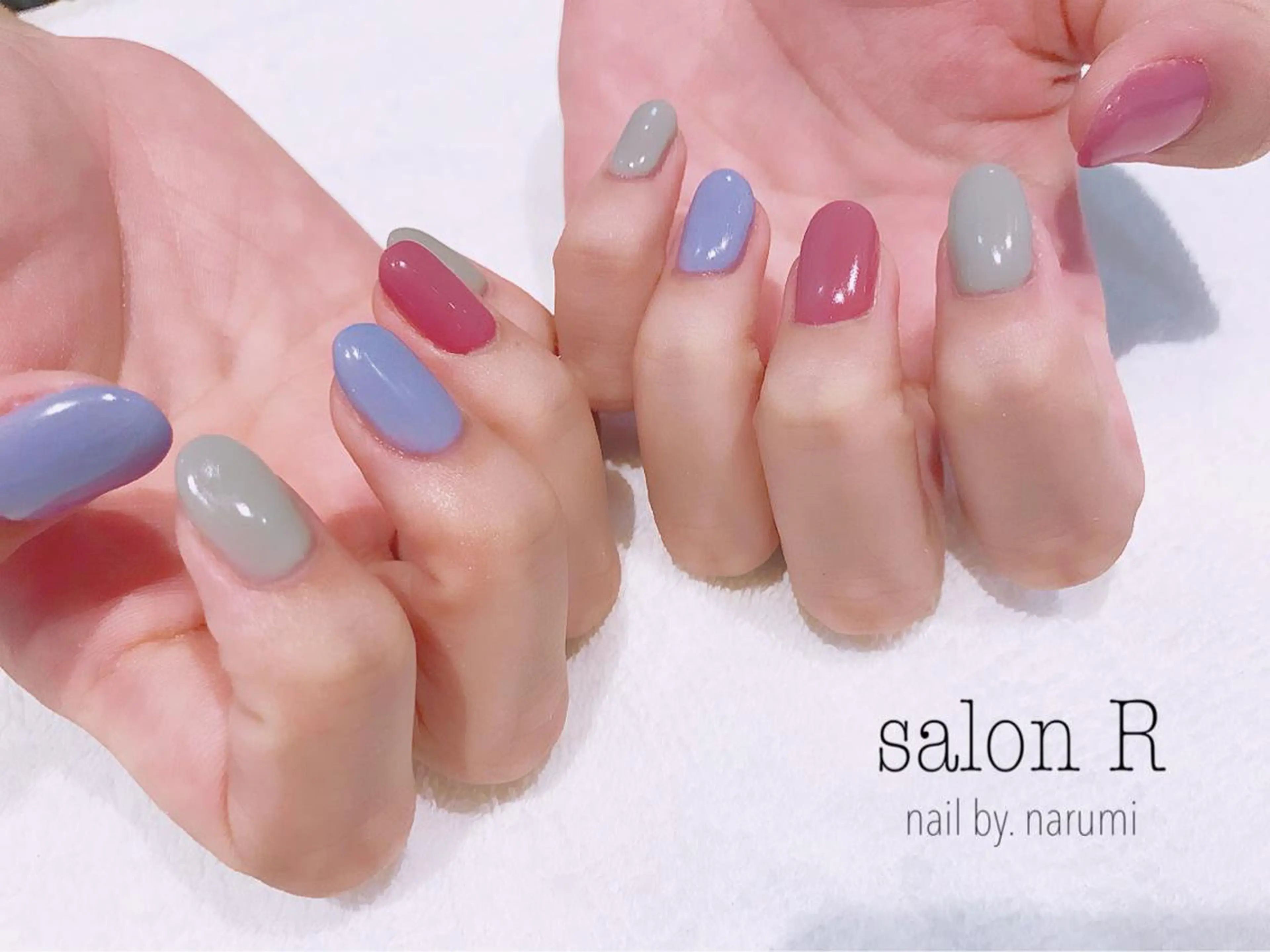 ネイル BLUE【ブルー】所属・NARUMI HYODOのネイルデザイン