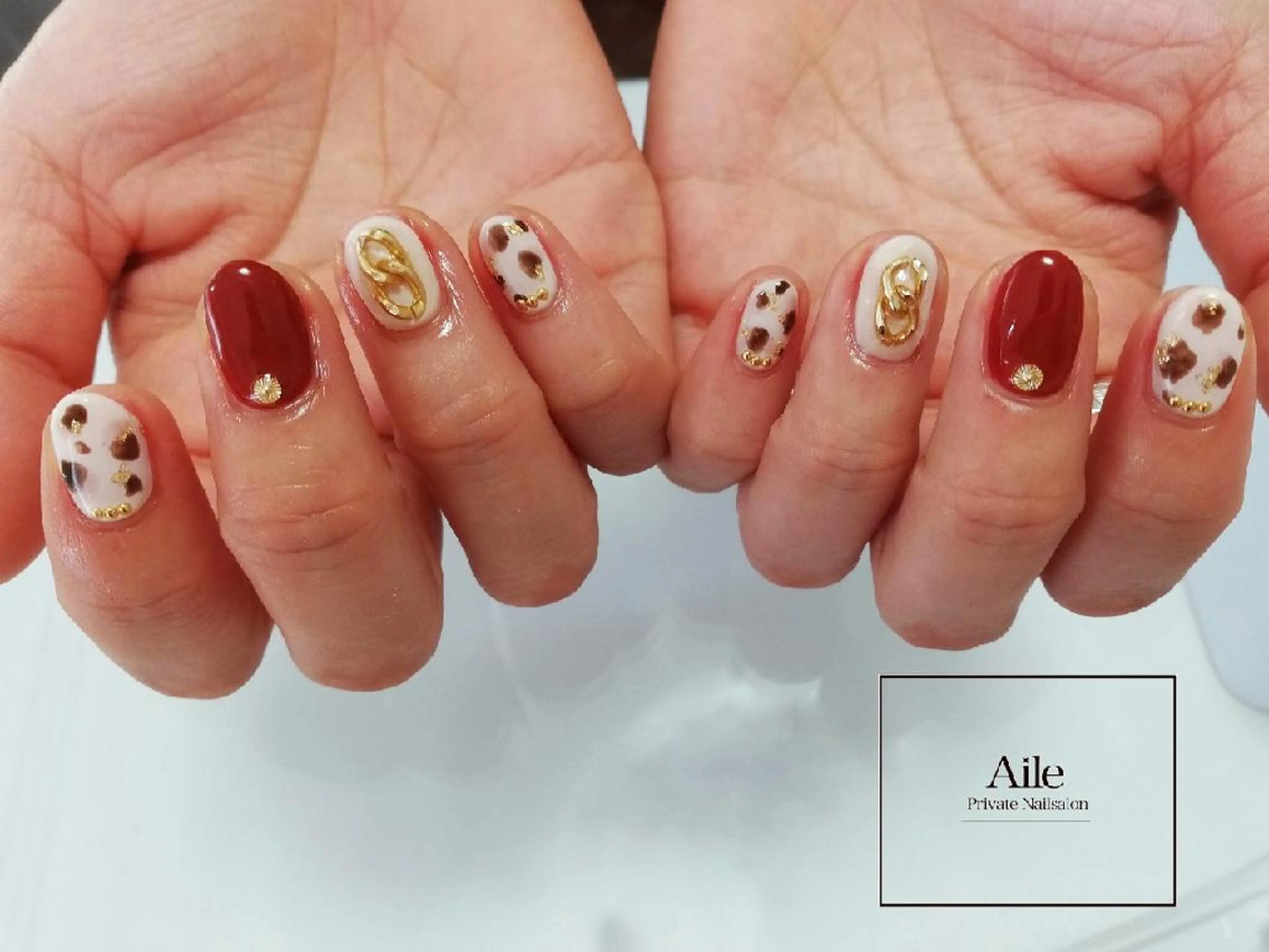 ネイル アニマル柄 なが さきのネイルデザイン