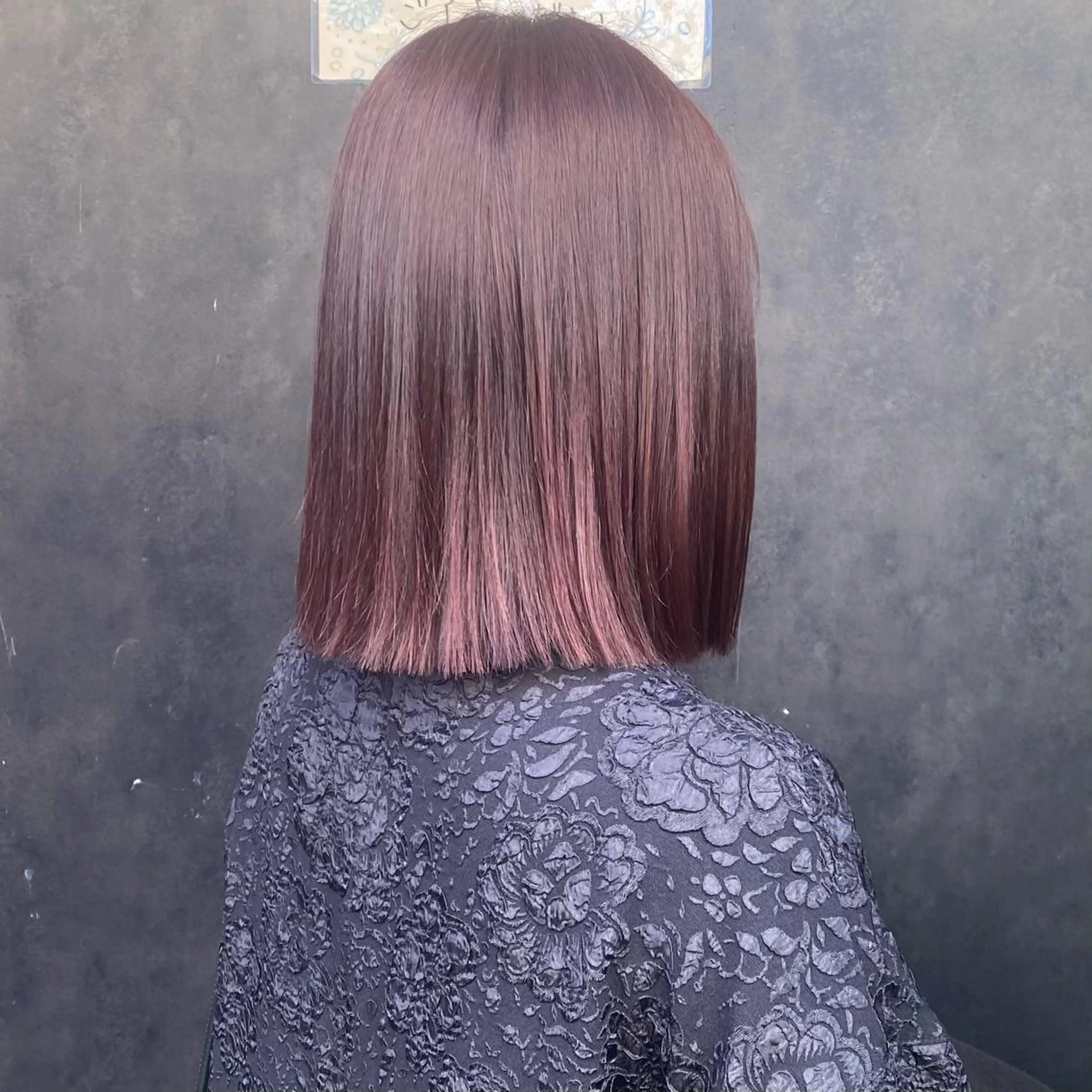 ミディアム カット ヘアカラー トリートメント 比嘉 陽のヘアスタイル