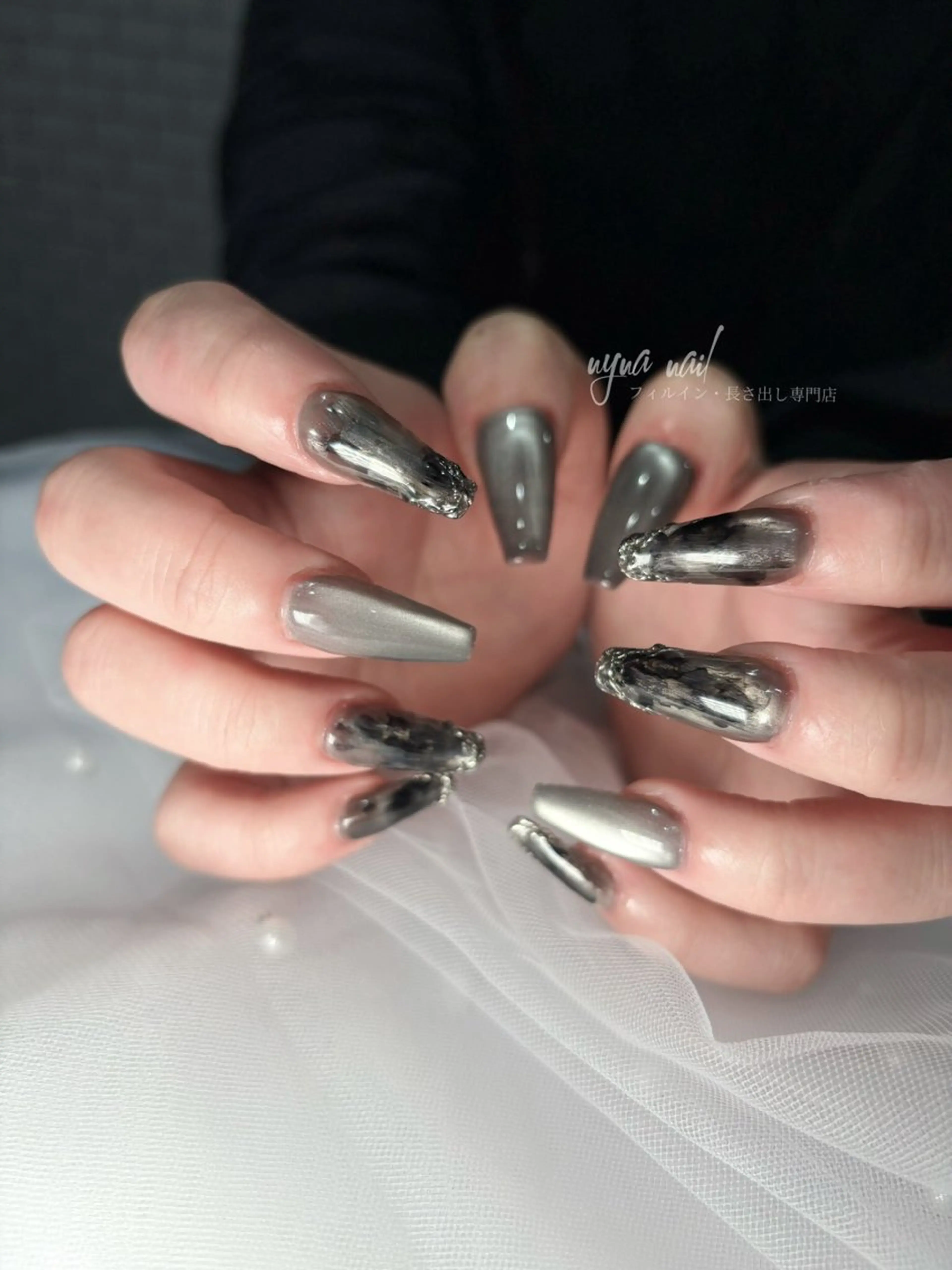 ネイル ハンドネイル 長さ出し専門 nynaのネイルデザイン