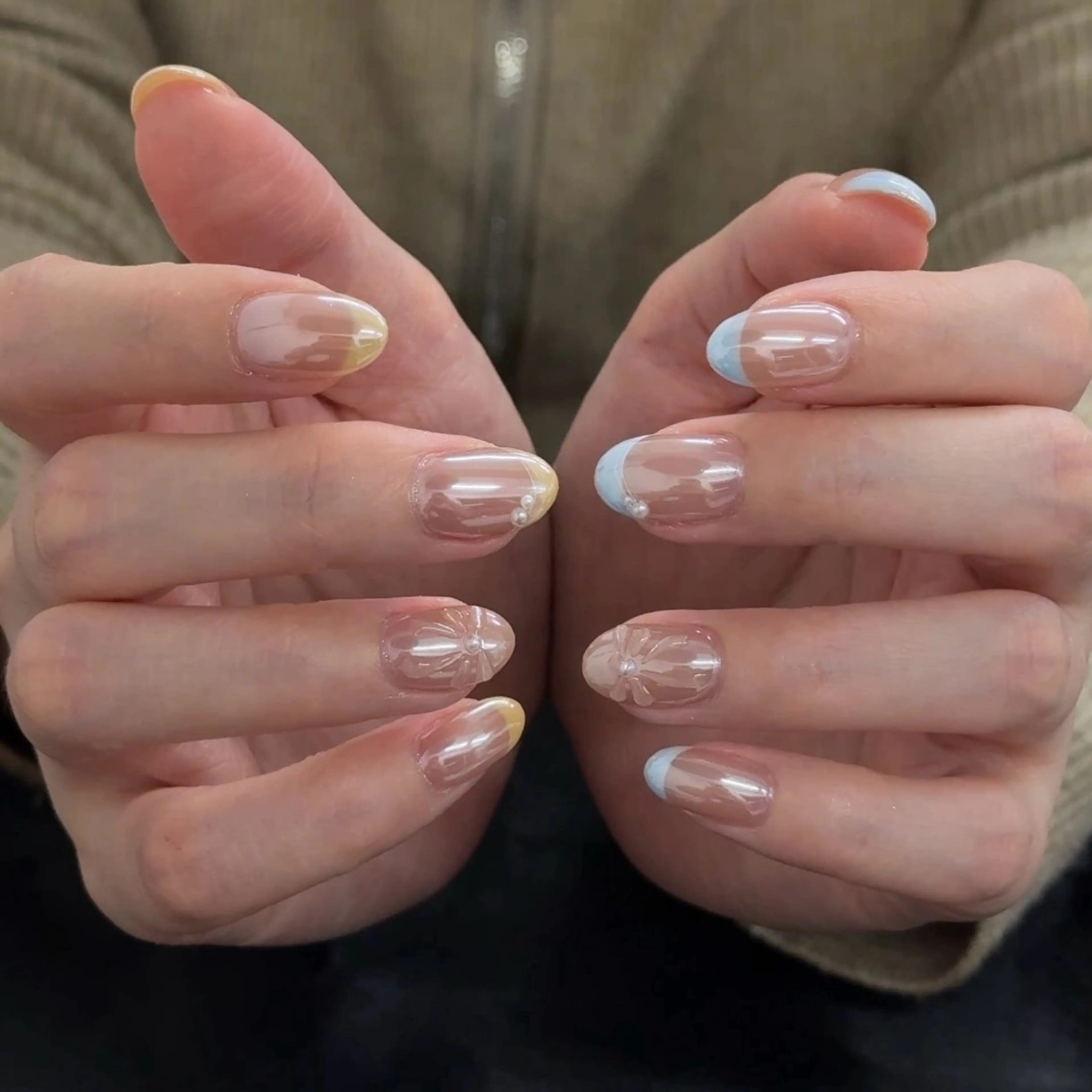 ネイル ワンホンネイル ハンドネイル かおり 奏のネイルデザイン