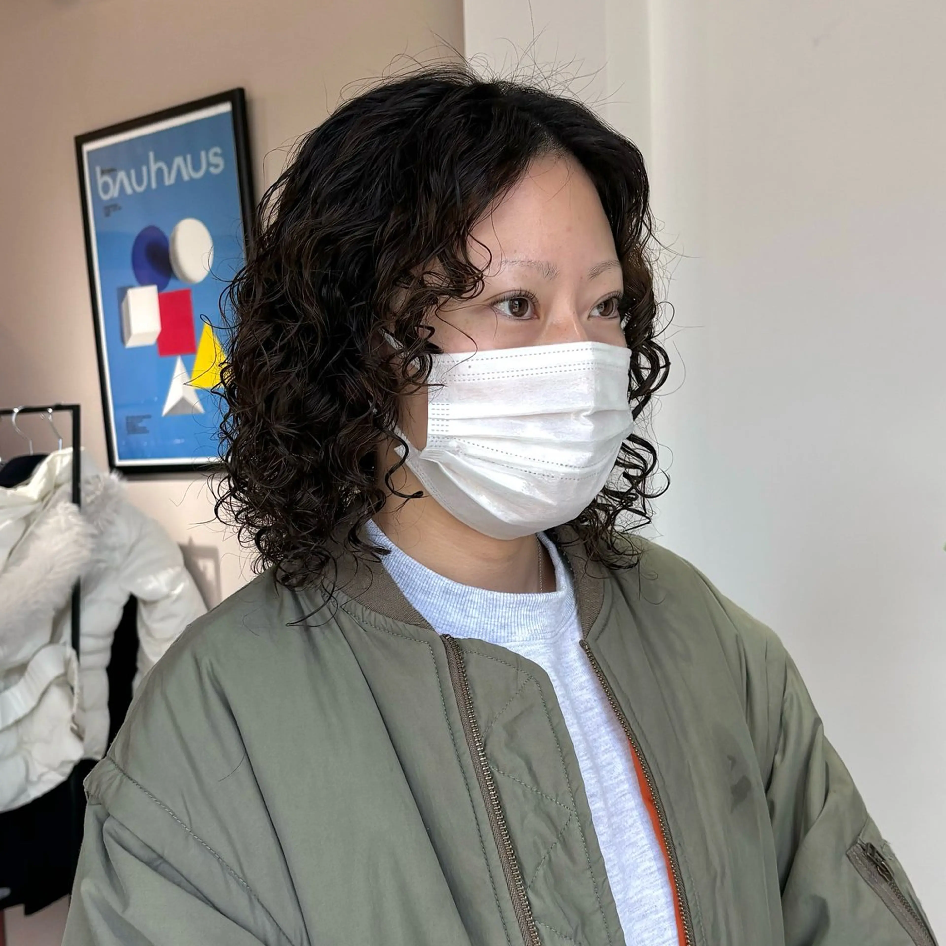 ミディアム パーマ カット ヘアカラー トリートメント cope'u 本店所属・【梅田】ハッシュ /デザインカラーのヘアスタイル