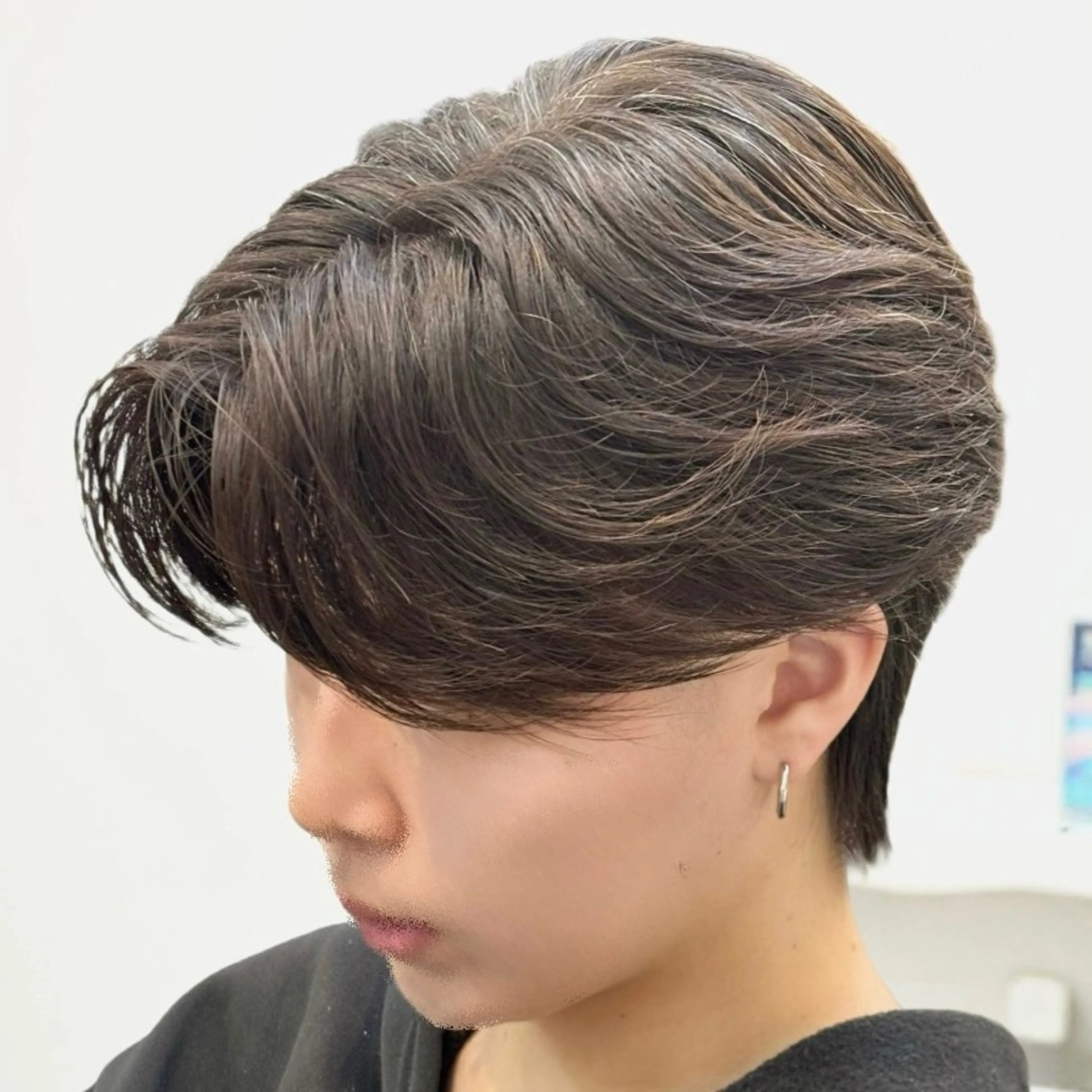 ショート パーマ メンズ メンズパーマ ニュアンスパーマ カット パーマ Vicke所属・メンズ専門/韓国風 ❤️‍🔥吉野あいかのヘアスタイル