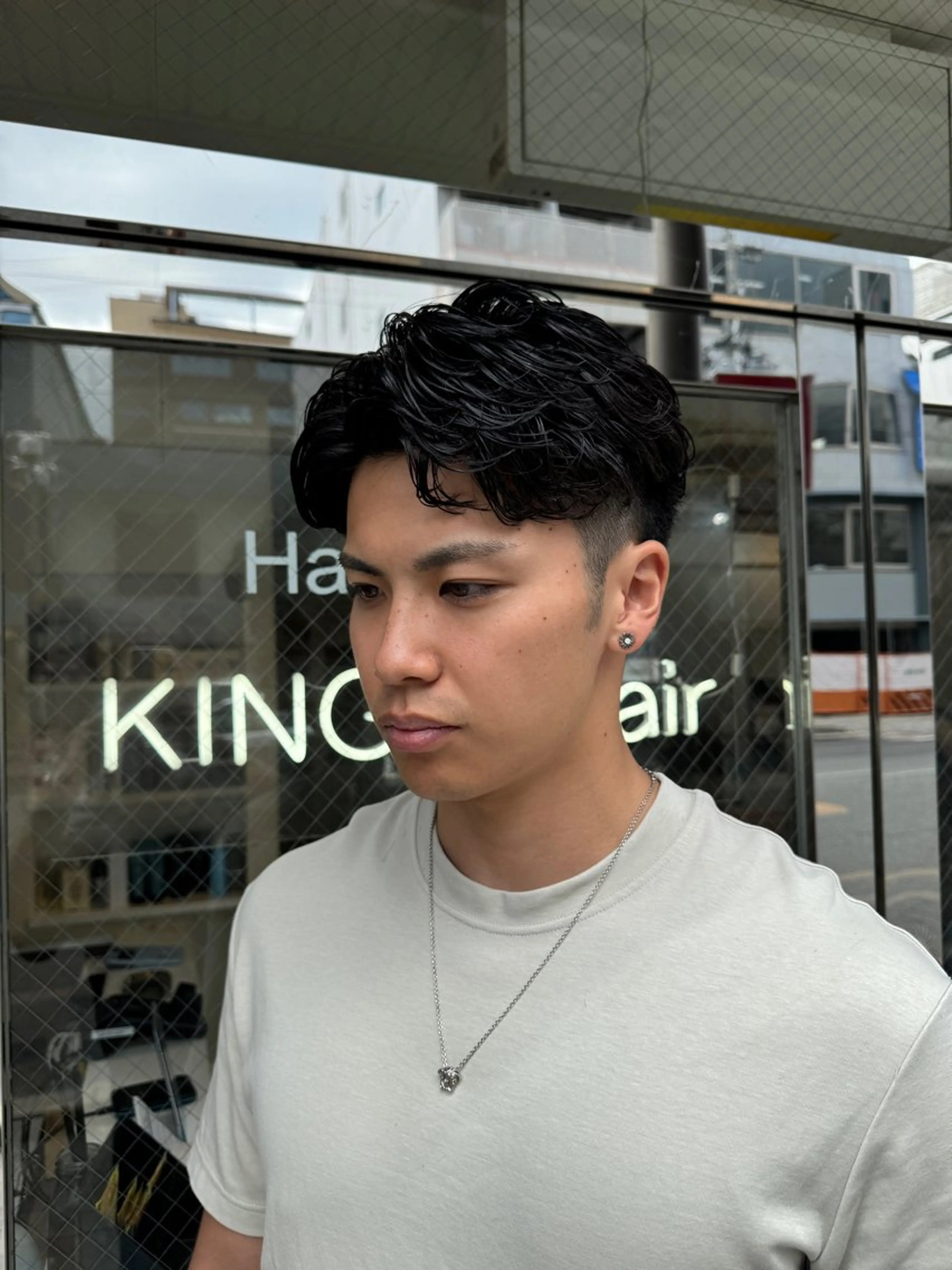 パーマ メンズ 京都駅/メンズサロン 山田司のヘアスタイル