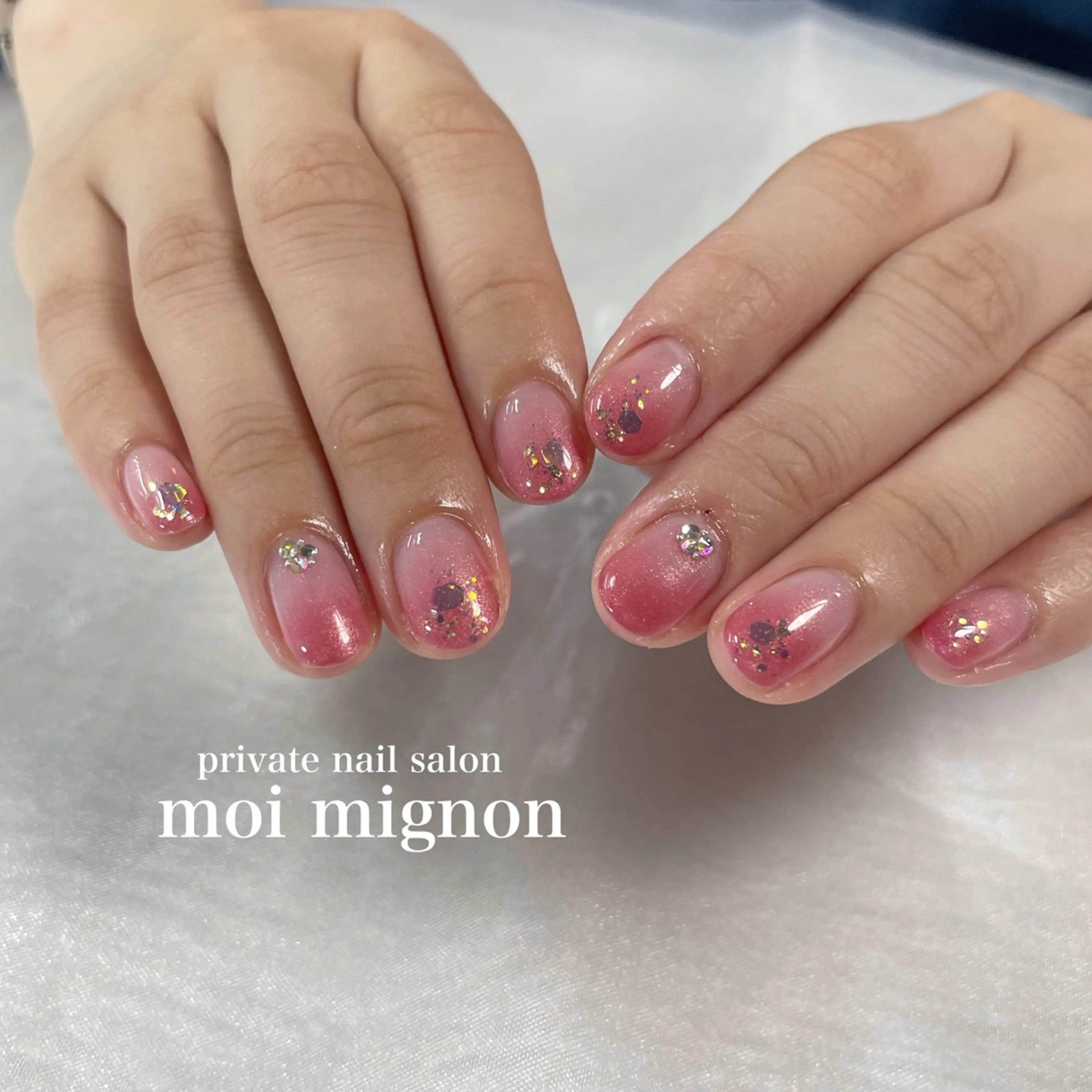 ネイル ラメ(グリッター) ハンドネイル nailist Aki♡のネイルデザイン