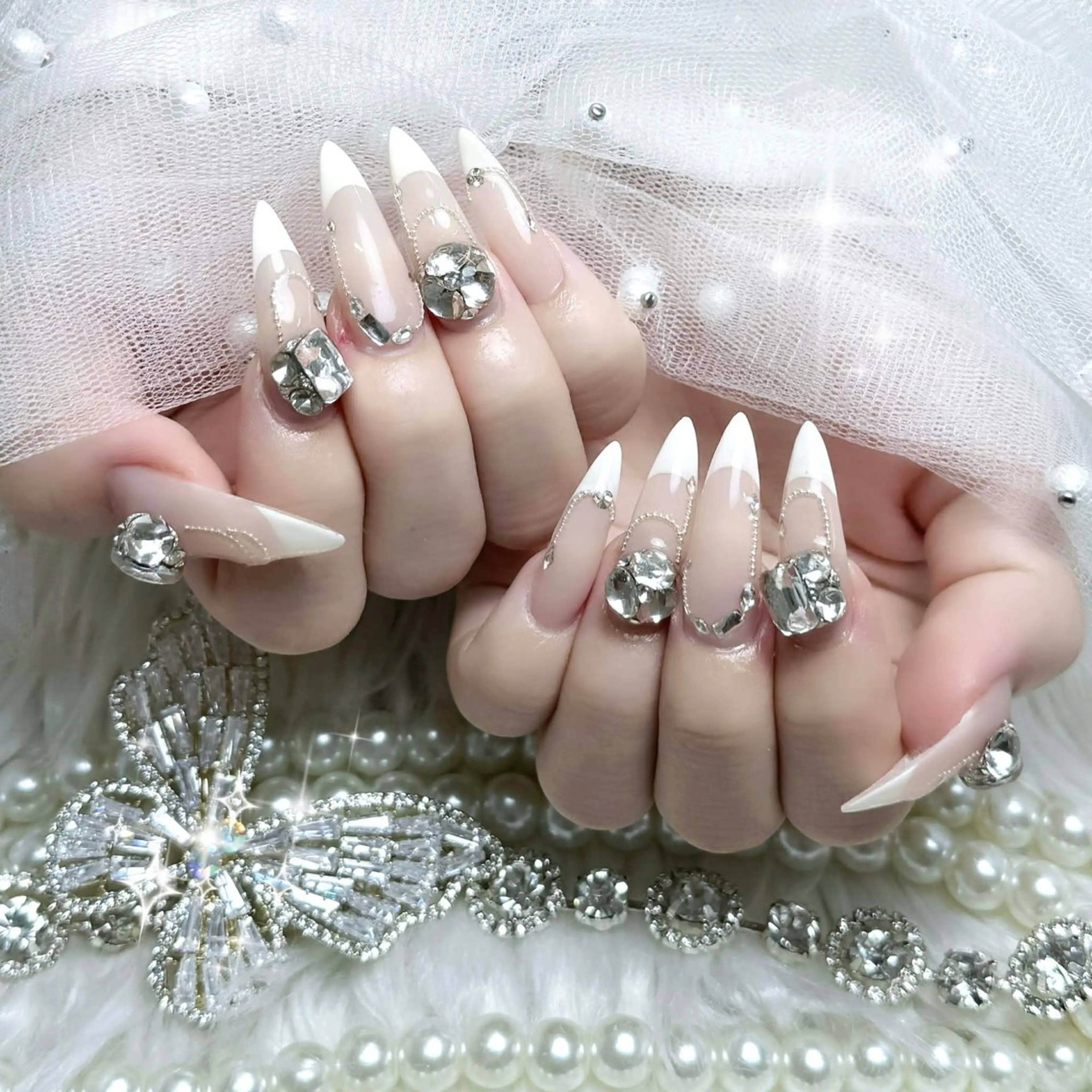 ネイル アートネイル オーロラネイル ブラウン ジェルネイル グラデーション ハンドネイル Nova Nailのネイルデザイン