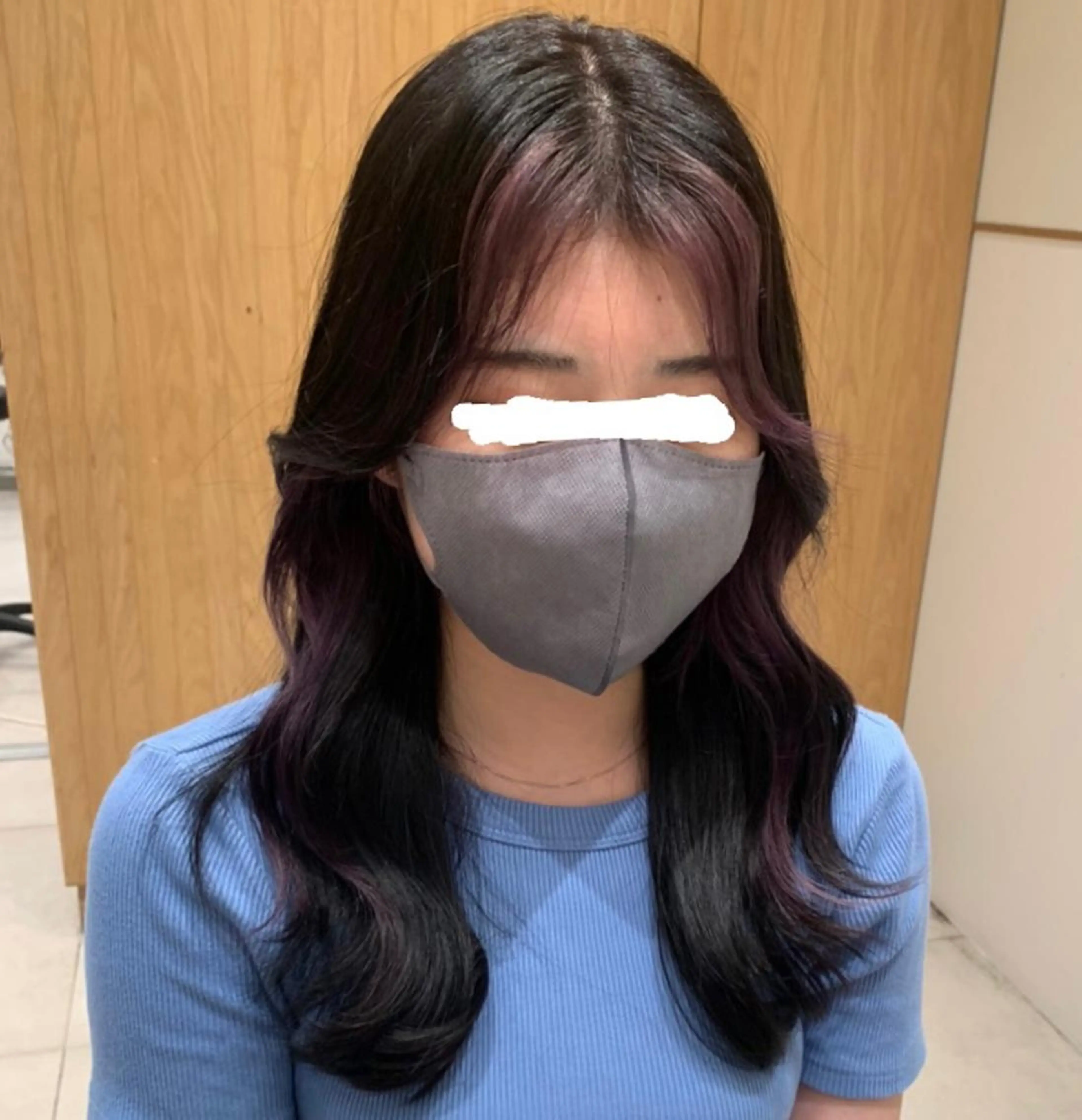 セミロング カラー ヘアアレンジ 内田 志乃のヘアスタイル