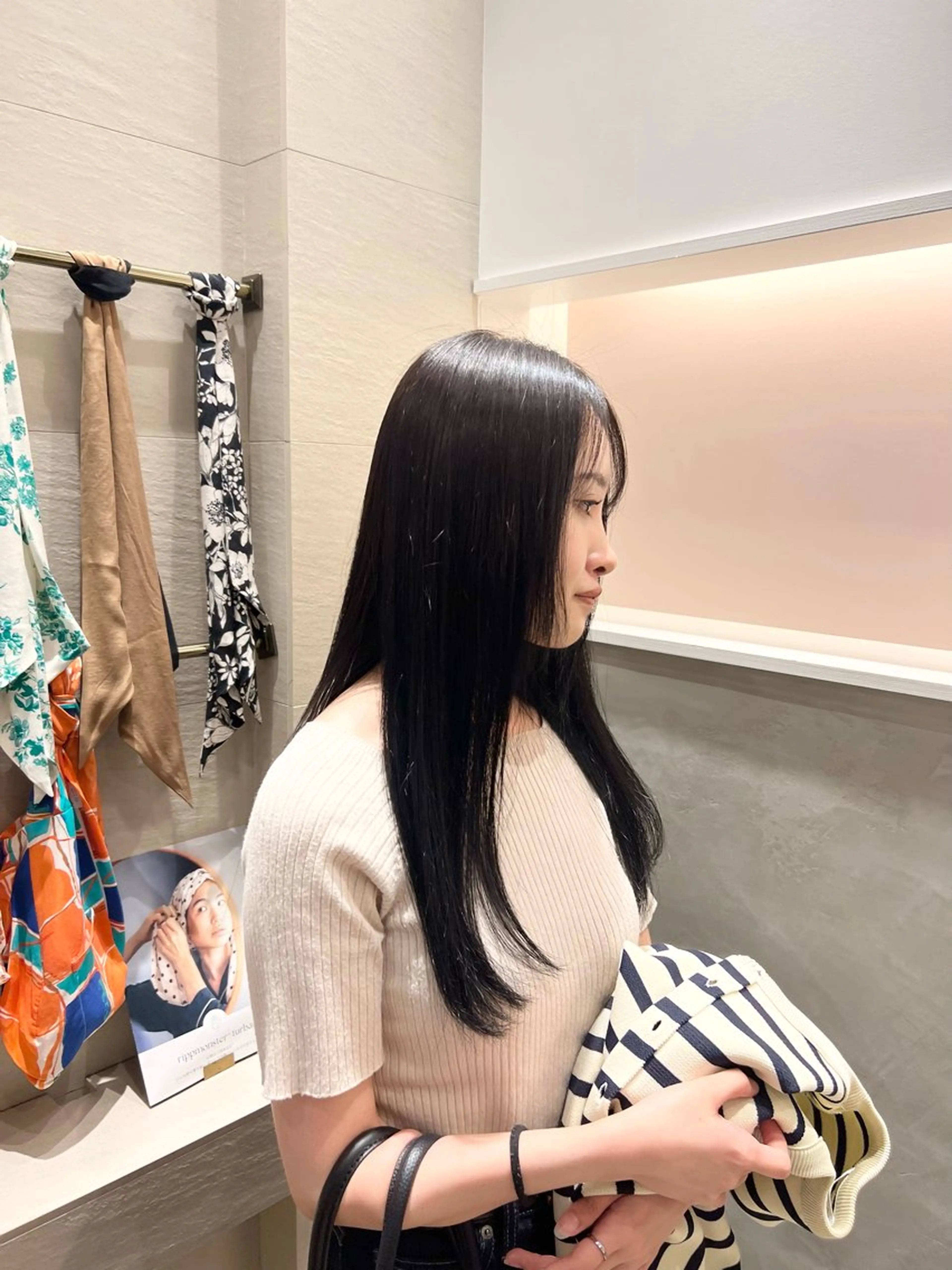 ロング カラー 透明感カラー トリートメント 艶カラー/透明感 /ヒグチアオイのヘアスタイル