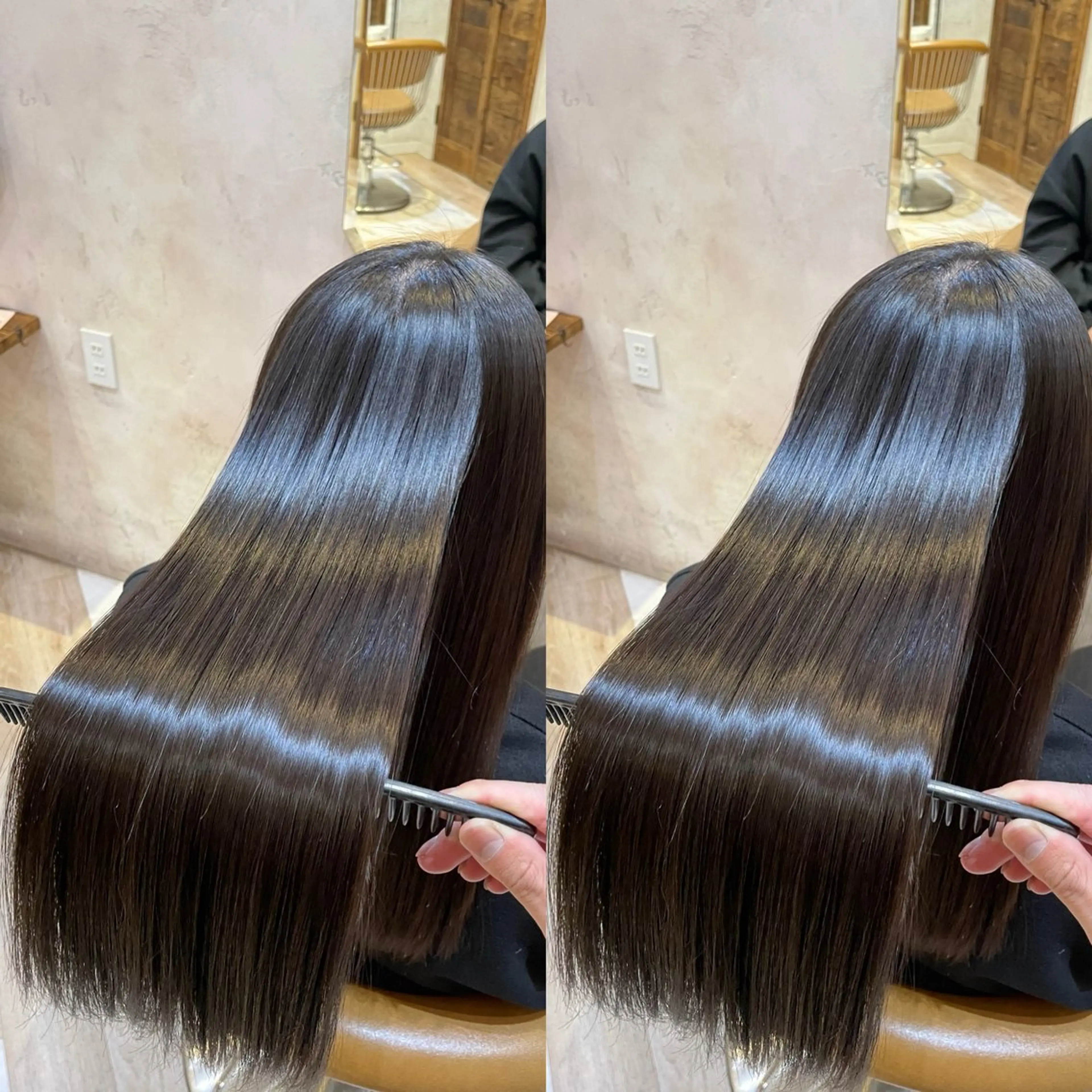 ロング カラー 縮毛矯正 トリートメント 縮毛矯正/艶カラー 笠原康平のヘアスタイル