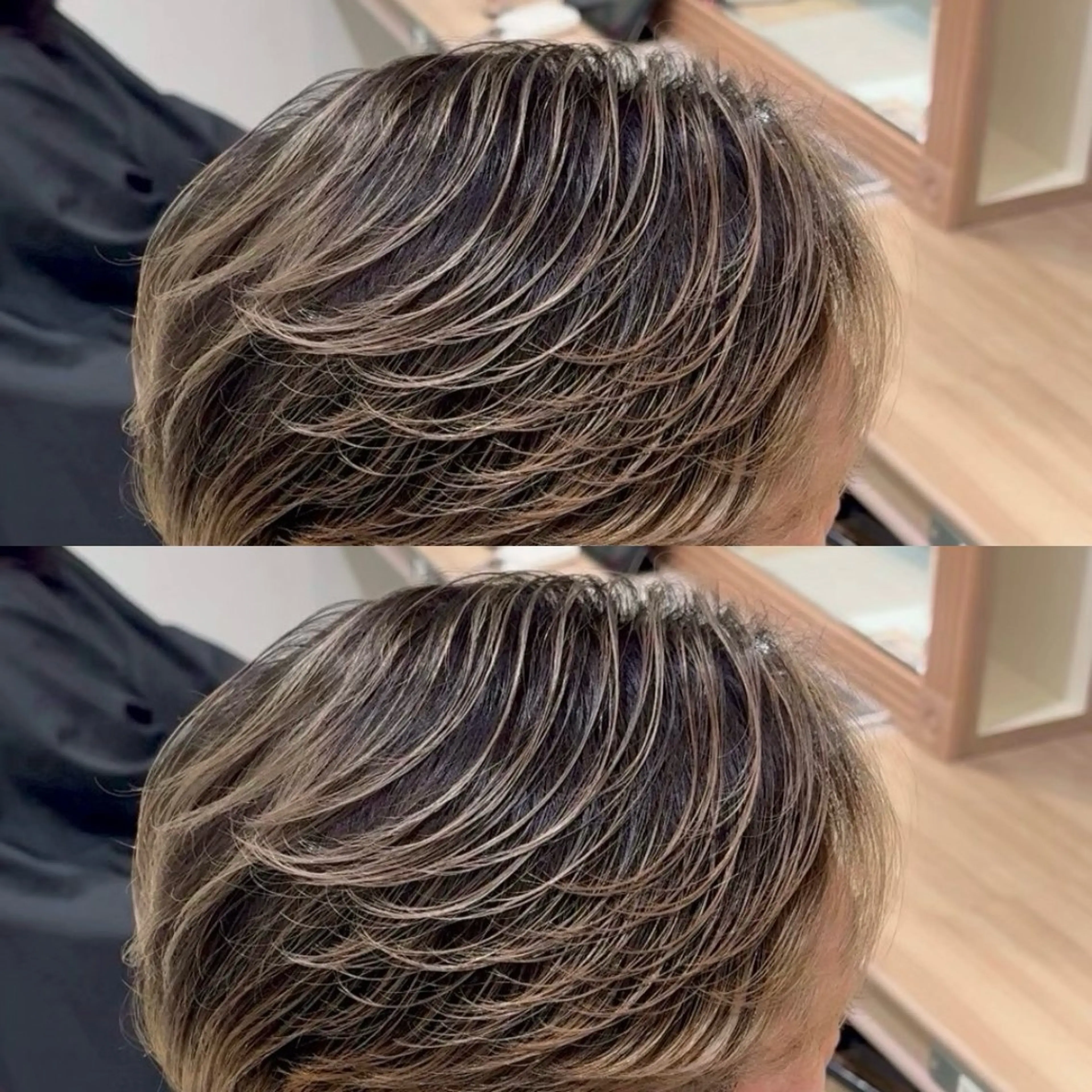 ミディアム カラー メンズ メンズハイライト ハイライトカラー ハイライト ヘアカラー メンズハイライト × perm Runoのヘアスタイル