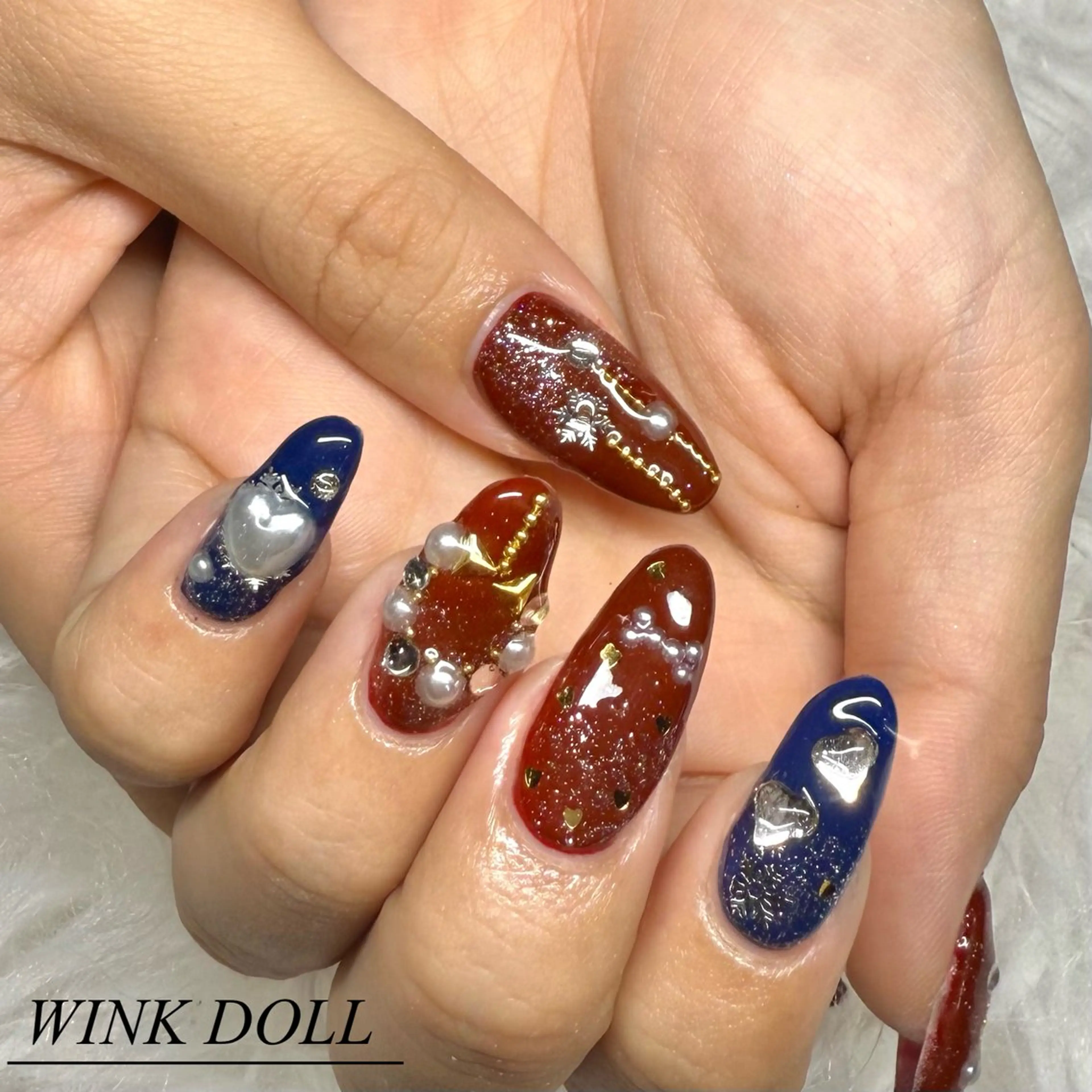 ネイル フットネイル WINK DOLL RIANのネイルデザイン