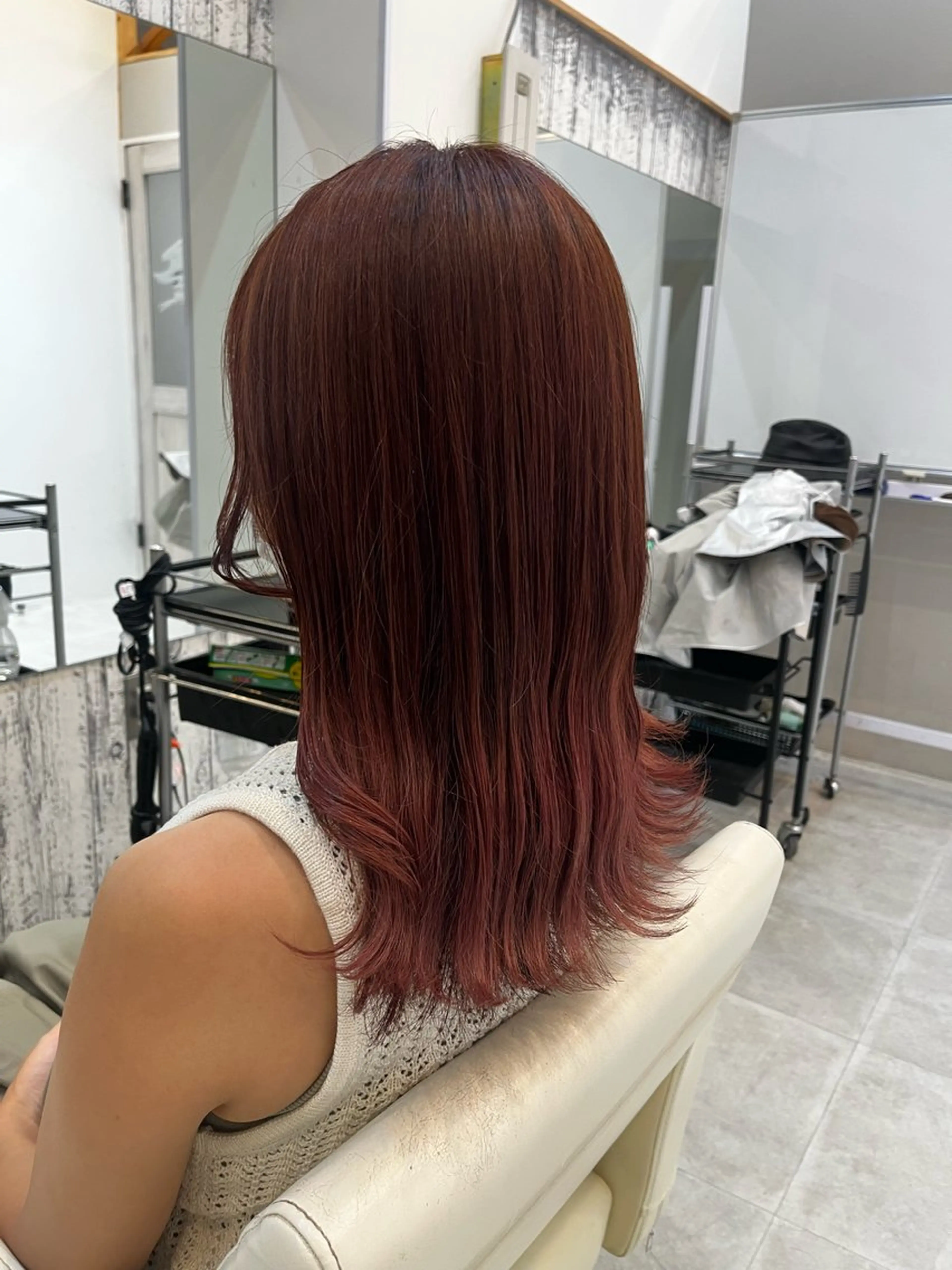 ミディアム ヘアカラー トリートメント ななる ／モデル様募集中‼️のヘアスタイル