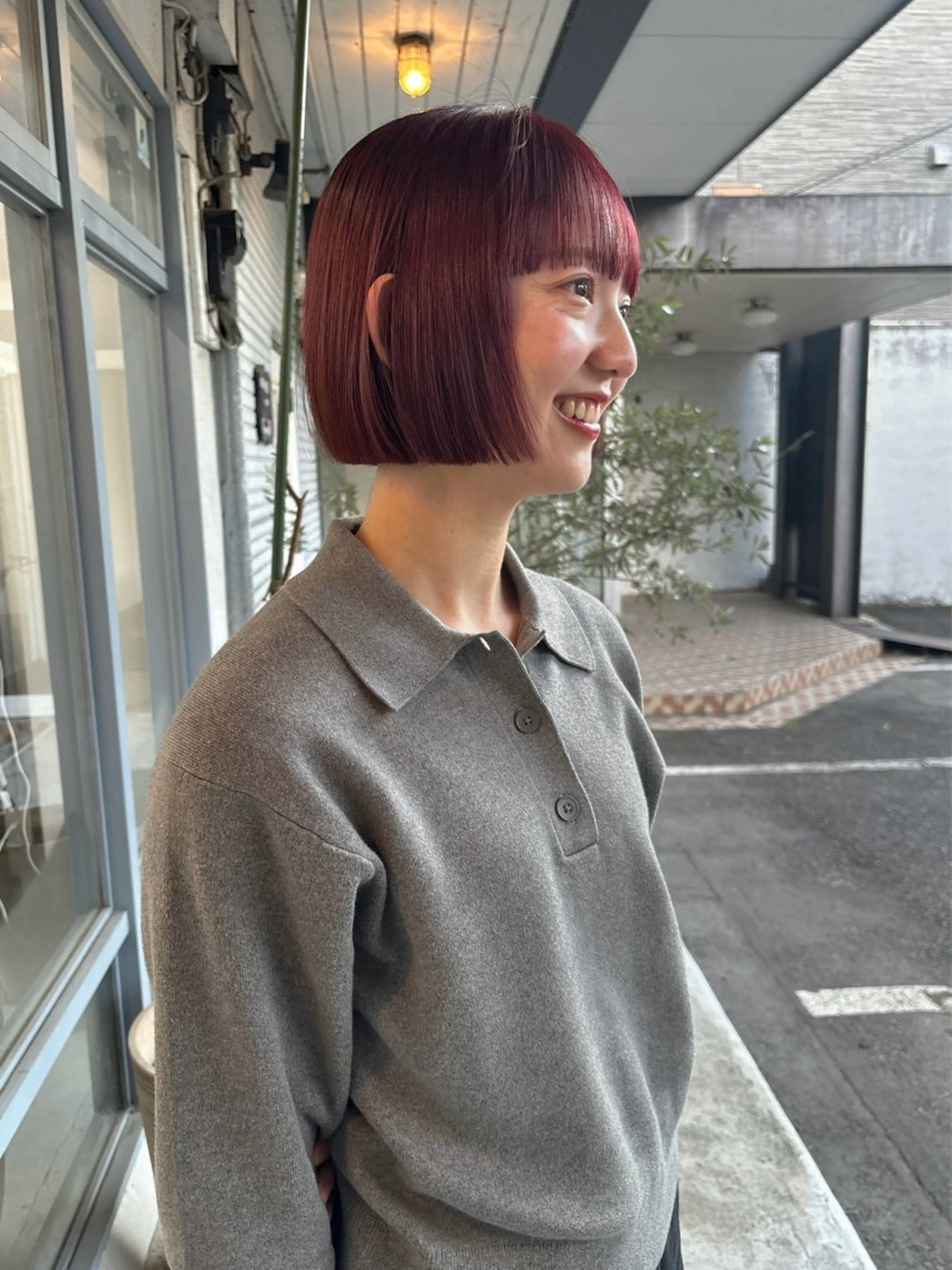 ショート ボブ 蛭町 遥香のヘアスタイル