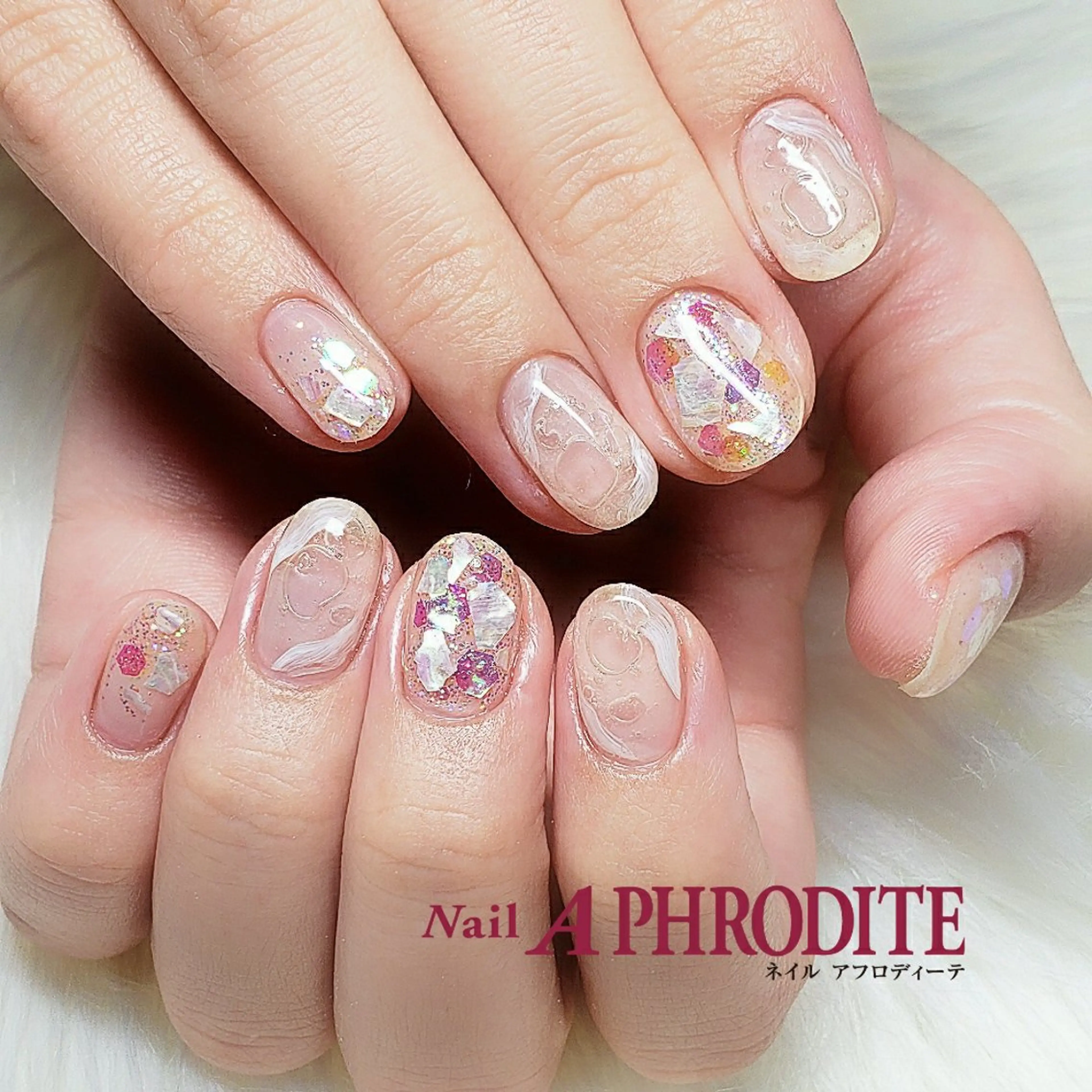 ネイル ジェルネイル ニュアンスネイル ソフトジェル Nail  Aphroditeのネイルデザイン
