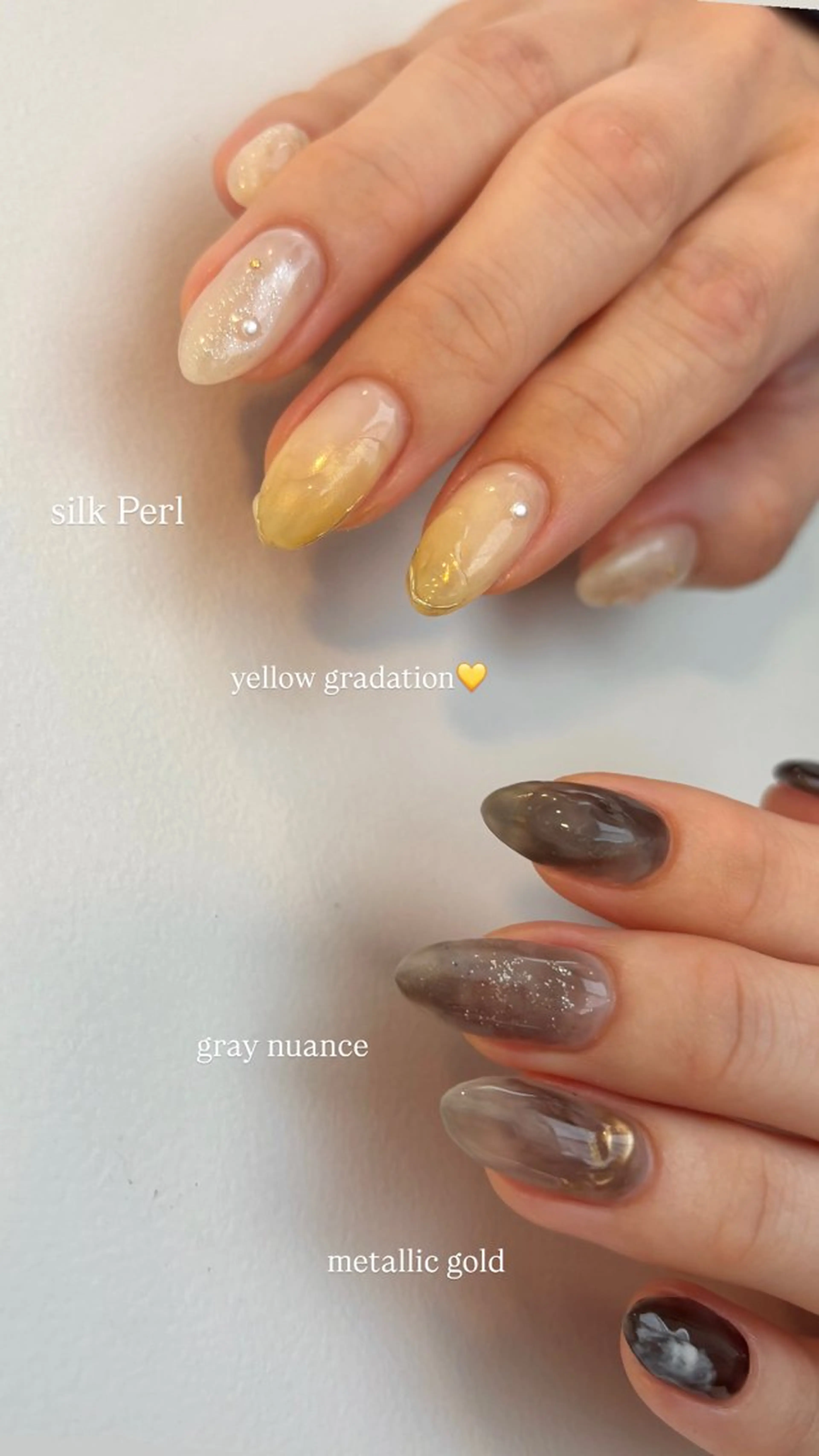 ネイル ニュアンスネイル ハンドネイル Maede Kanaのネイルデザイン