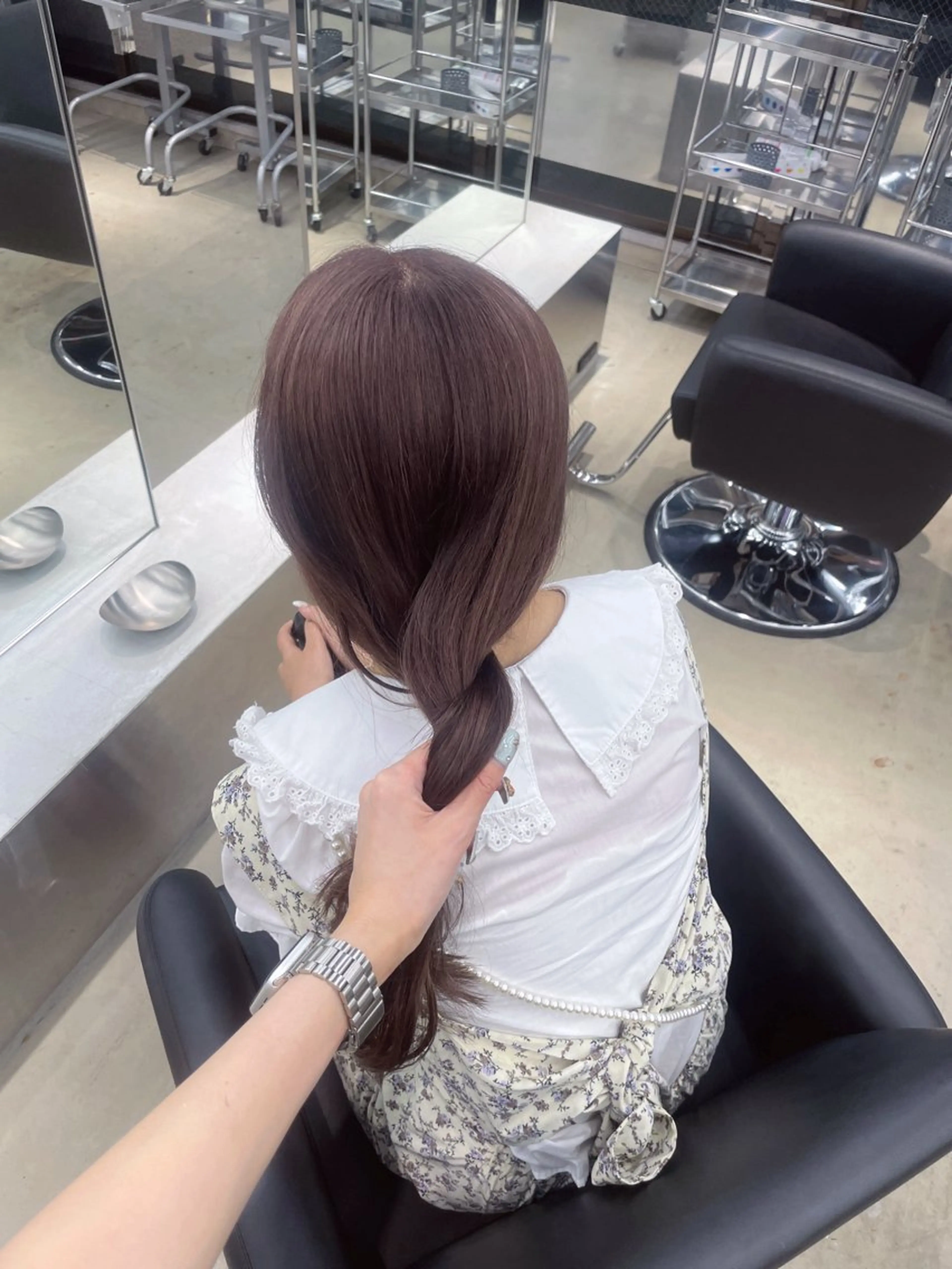 ロング カラー ベージュカラー ブリーチ ブラウンカラー ミルクティーベージュ 名古屋栄♡PELE/ ブリーチ/ハイトーンのヘアスタイル