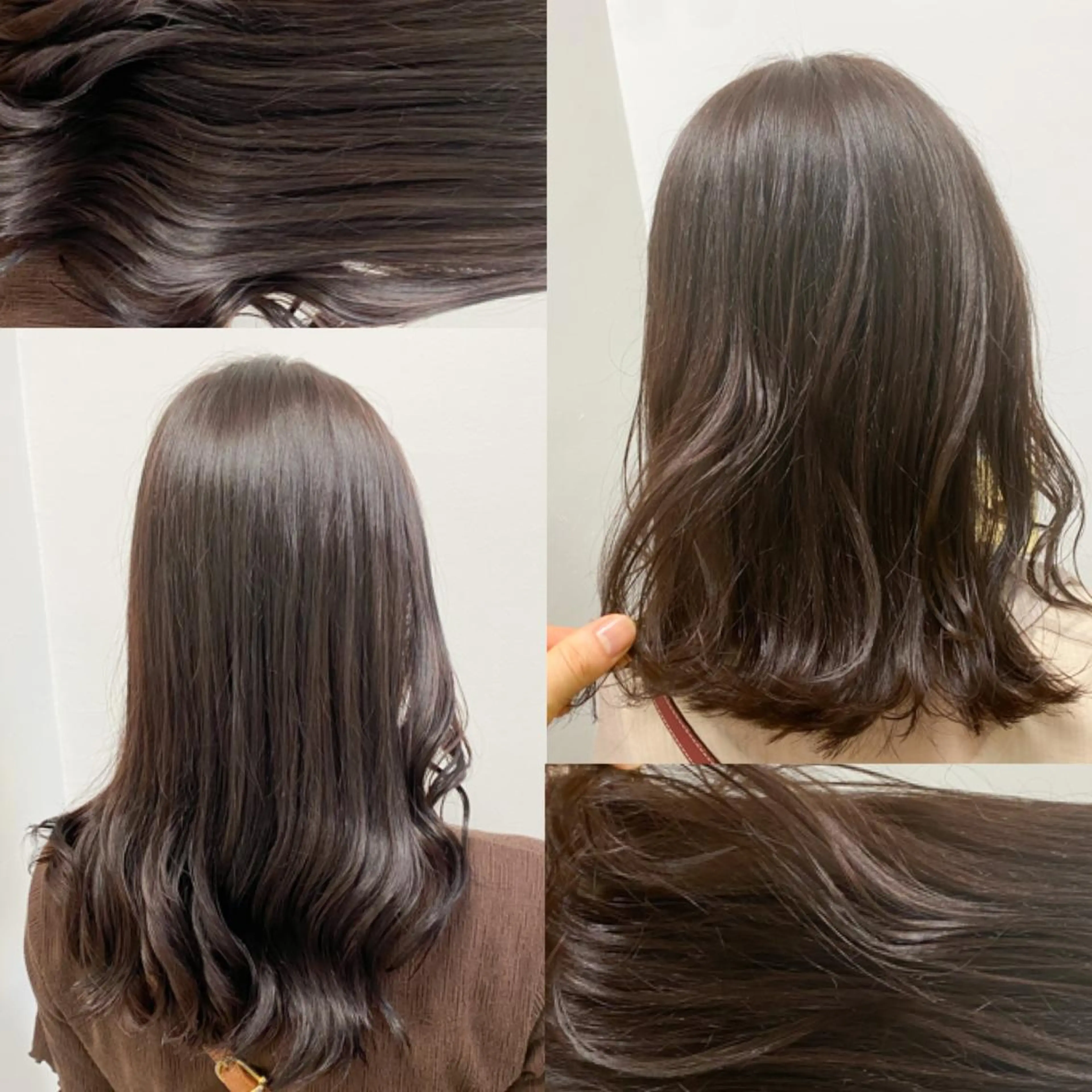 セミロング パーマ ヘアアレンジ ネイル マツエク・マツパ 韓国風ベージュ🤎 赤みなし🌿横浜🤎のヘアスタイル