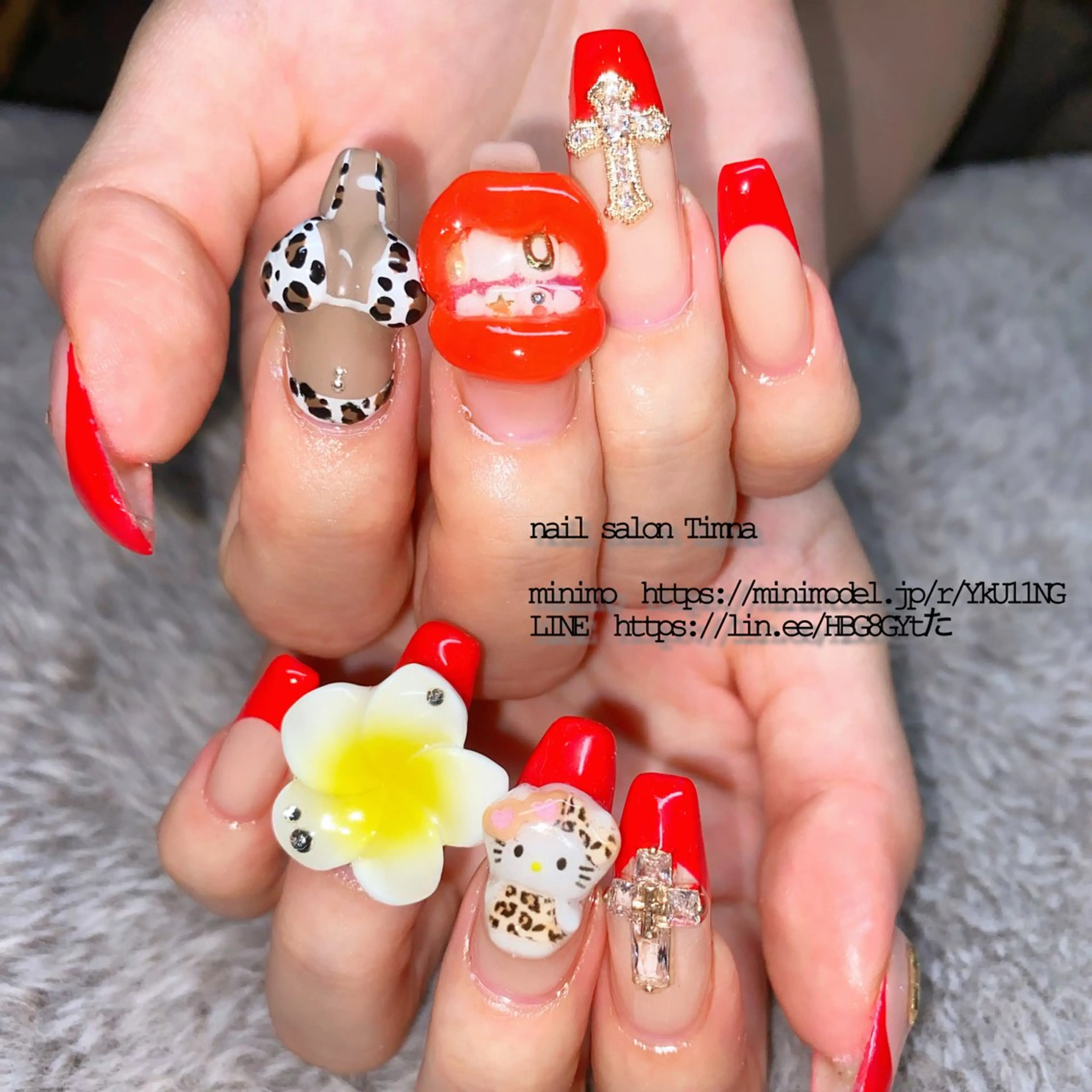 ロング ハンドネイル NAILSALON 🍔Timna🍟のネイルデザイン