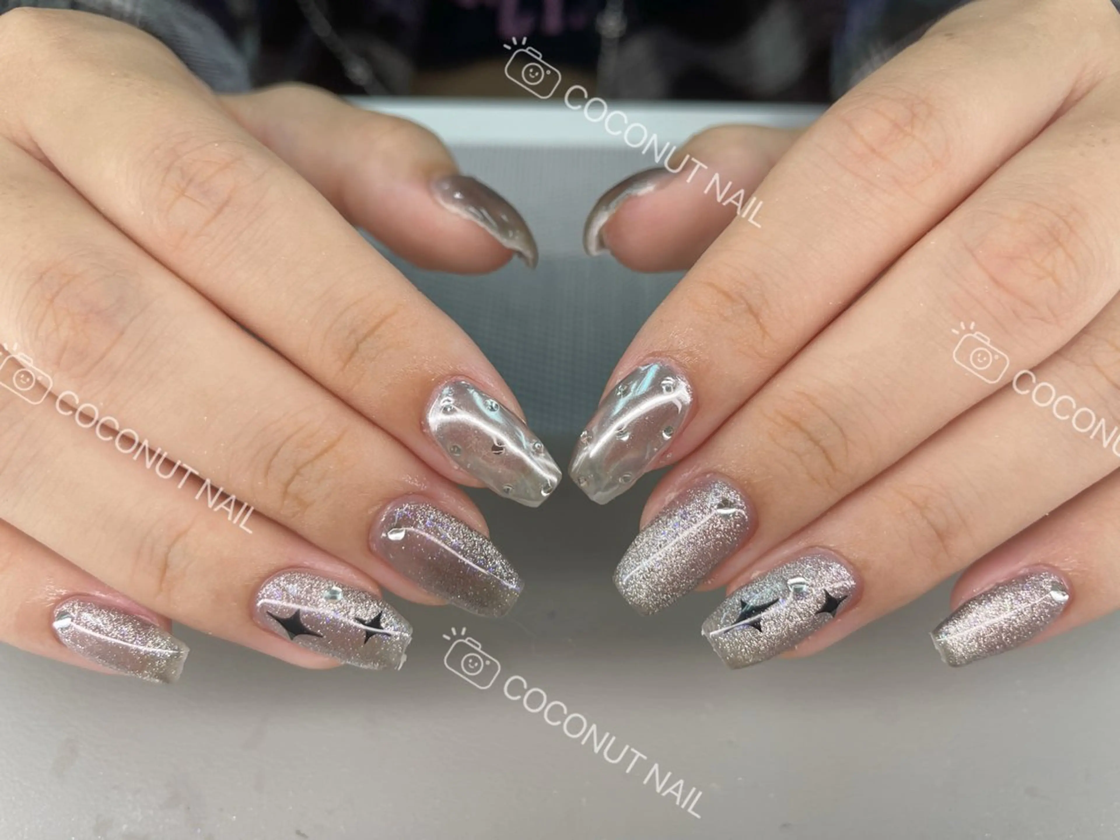 ネイル ハンドネイル 神田 ココナッツのネイルデザイン