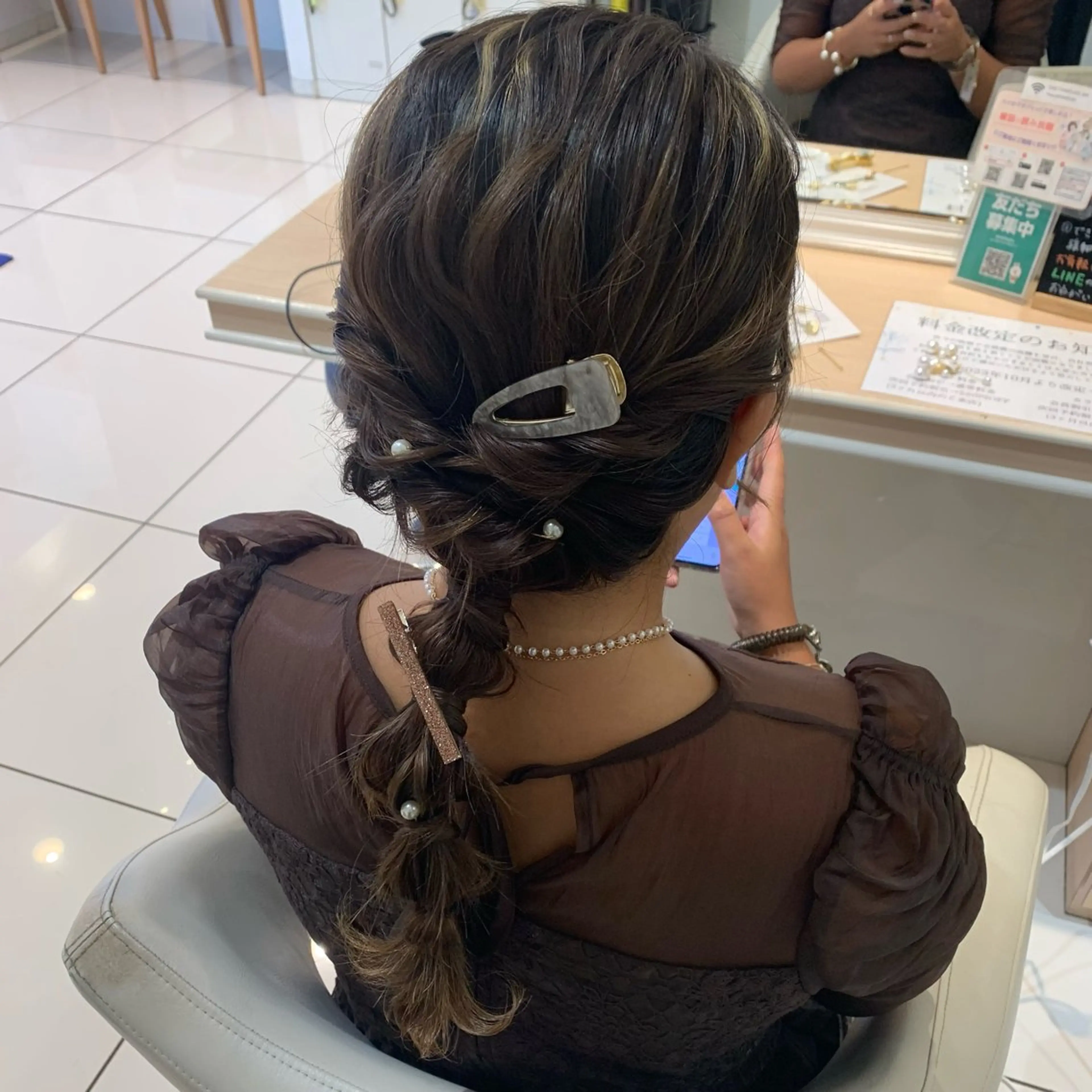 ロング ヘアアレンジ ヘアセット 宮永 璃沙のヘアスタイル