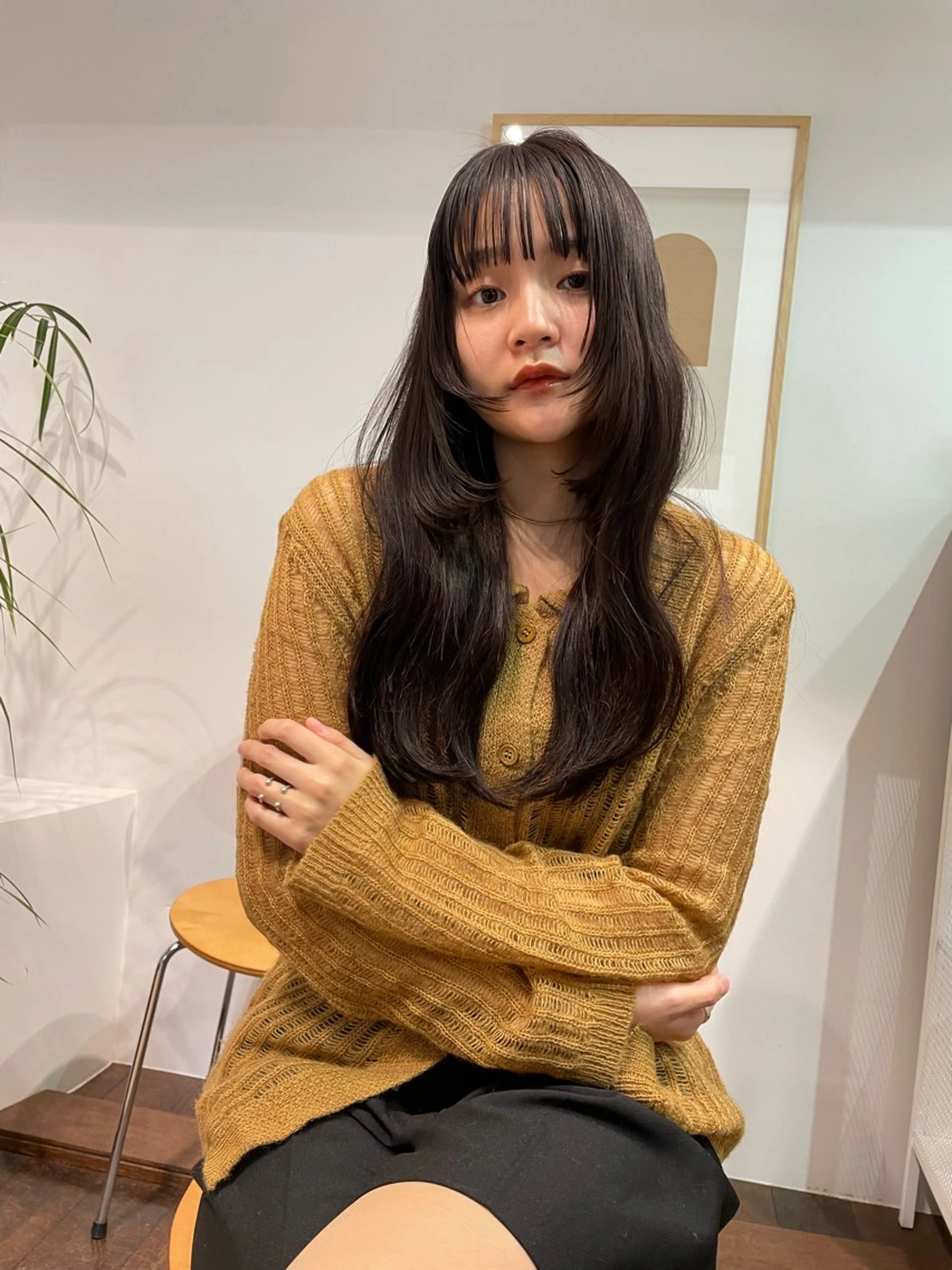 ロング カラー カット ヘアカラー トリートメント レイヤーカット🎀 kanaのヘアスタイル