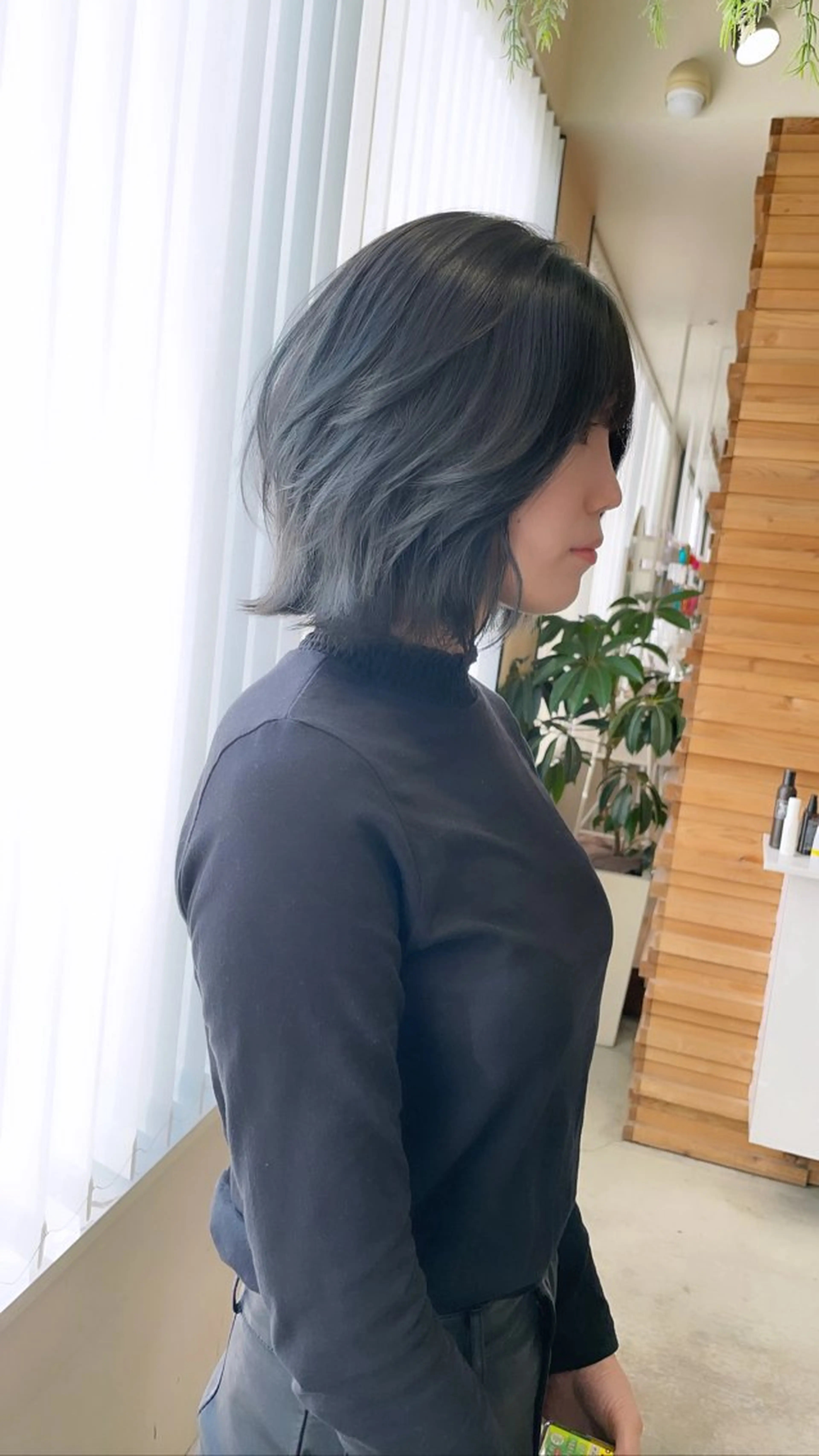 ミディアム ボブレイヤー ボブ レイヤーカット ウルフカット カット ヘアカラー トリートメント ウルフカット/ ハッシュカット/山路のヘアスタイル